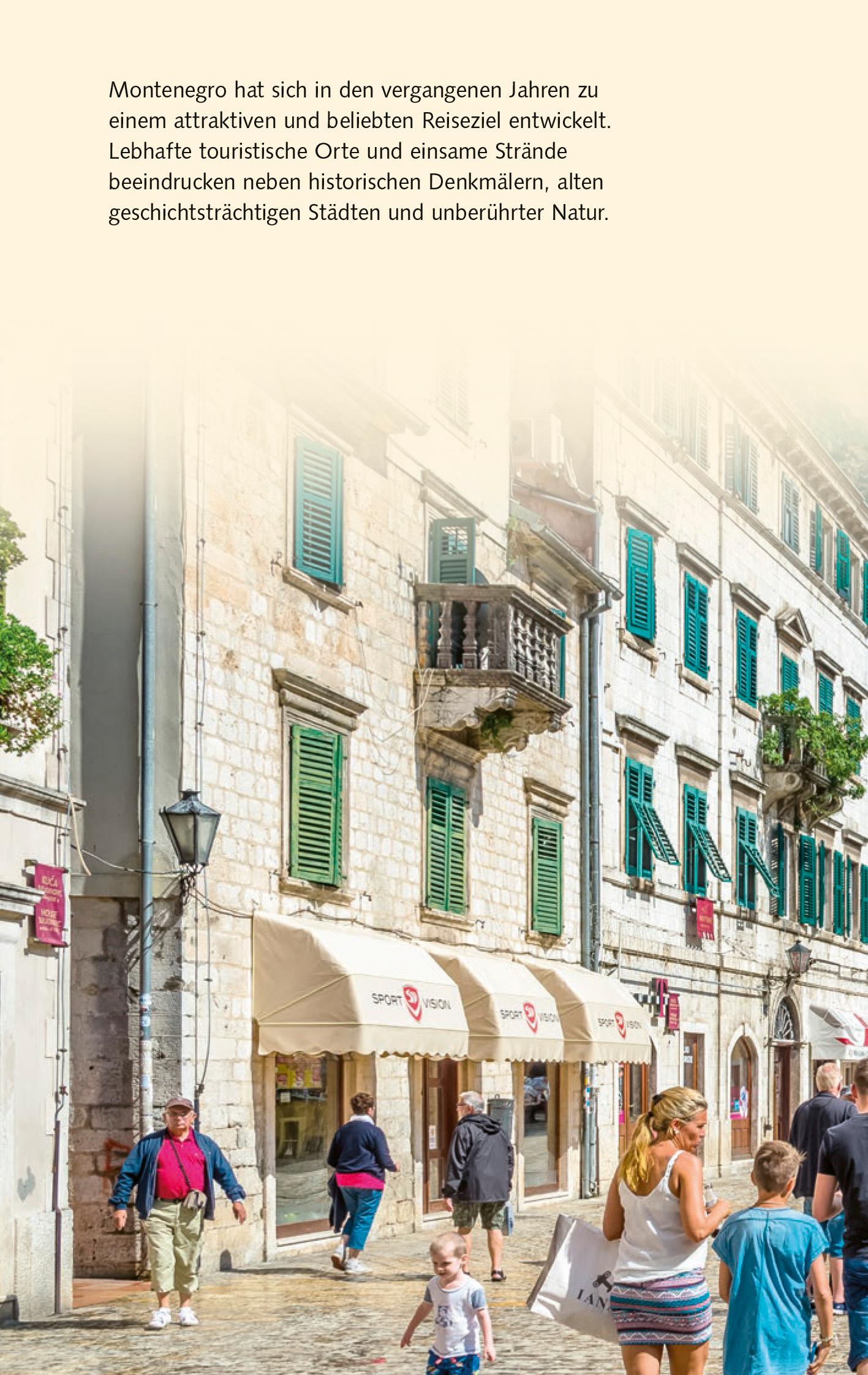 Beispielinhalt (Bild) TRESCHER Reiseführer Montenegro