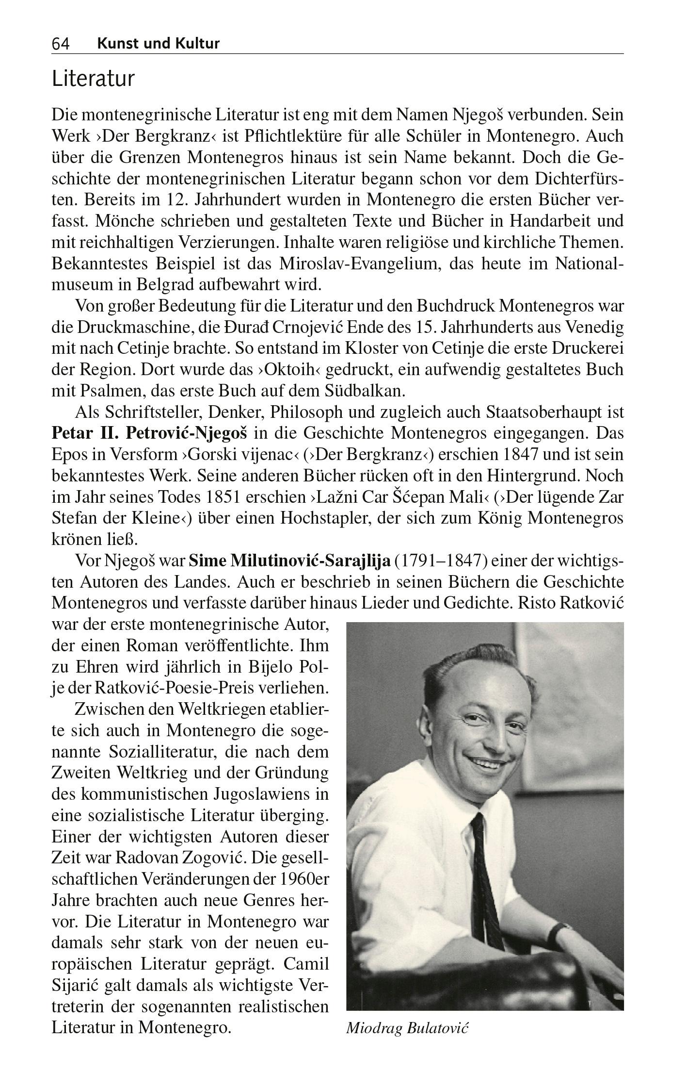 Beispielinhalt (Bild) TRESCHER Reiseführer Montenegro