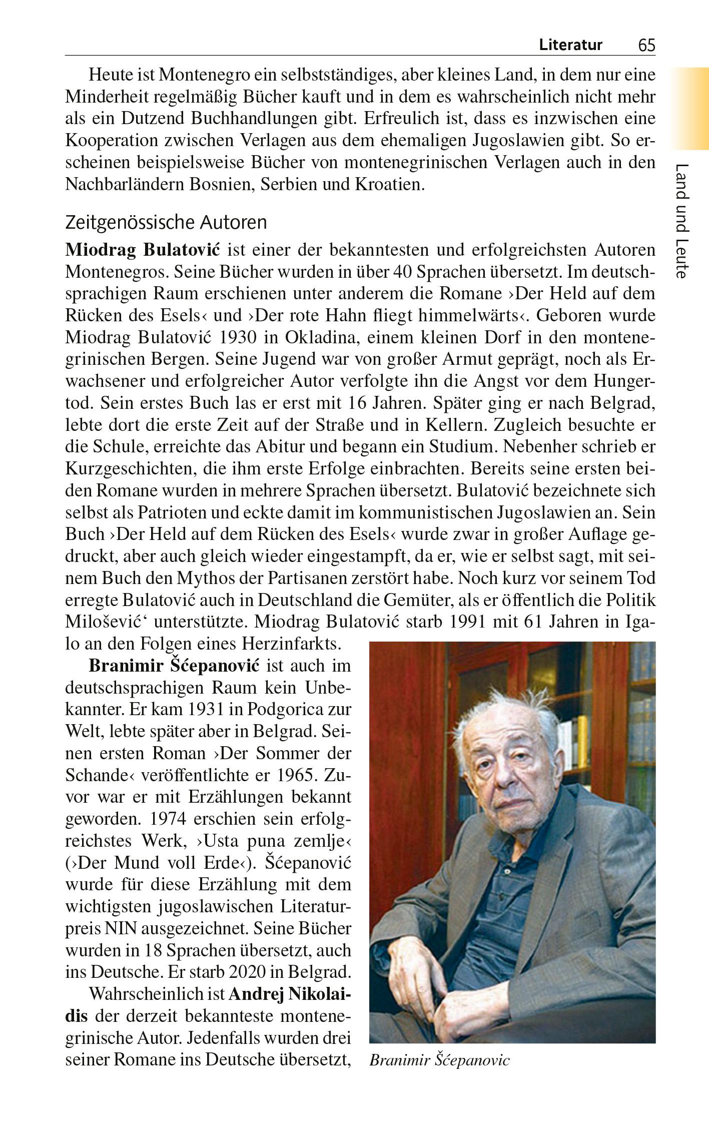 Beispielinhalt (Bild) TRESCHER Reiseführer Montenegro