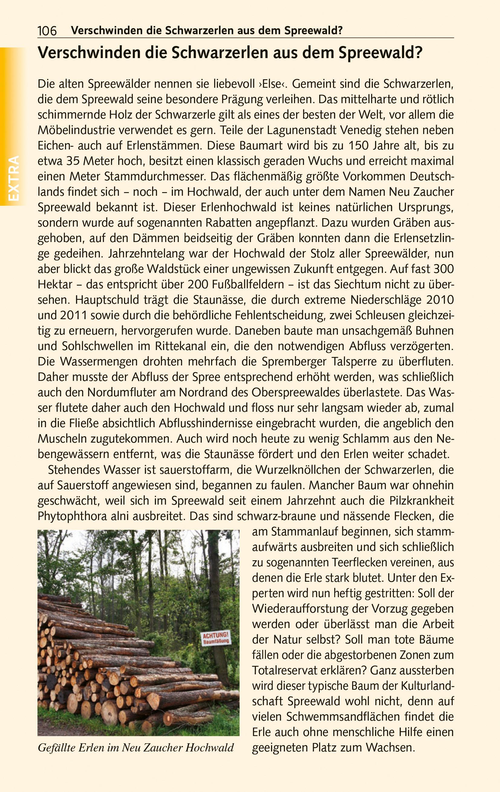 Beispielinhalt (Bild) TRESCHER Reiseführer Spreewald