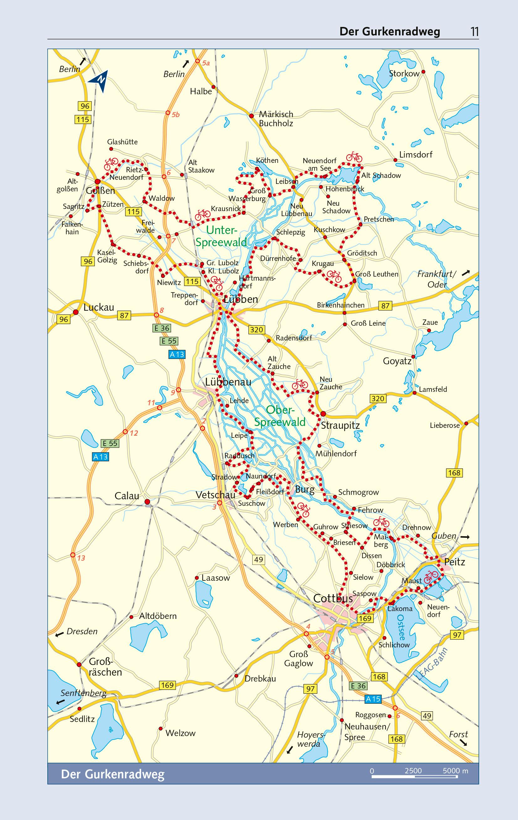 Beispielinhalt (Bild) TRESCHER Reiseführer Spreewald