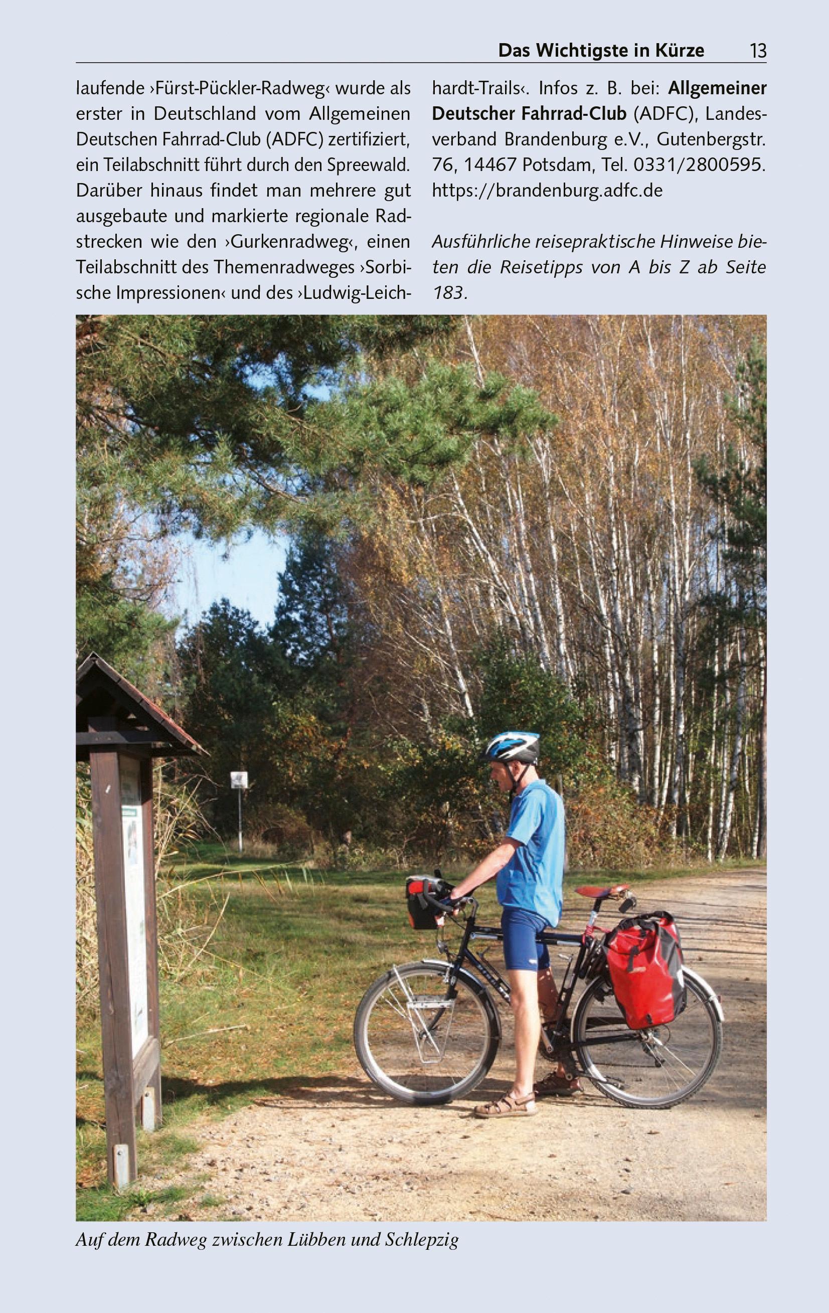 Beispielinhalt (Bild) TRESCHER Reiseführer Spreewald