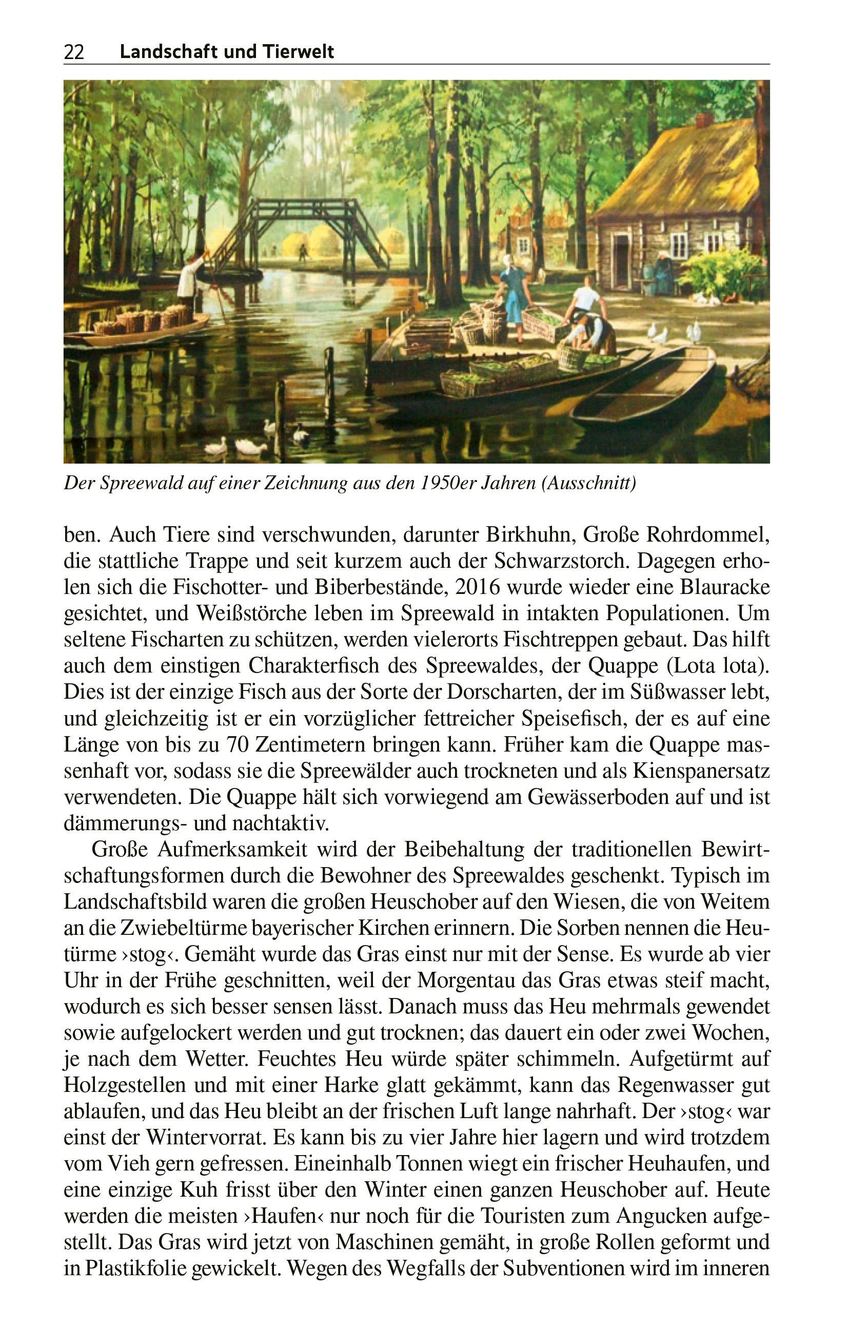 Beispielinhalt (Bild) TRESCHER Reiseführer Spreewald