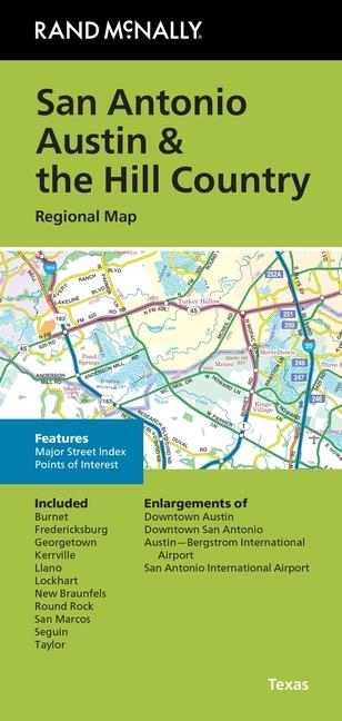 Vorderes Coverbild Rand McNally Folded Map: San Antonio Austin & the Hill Country Regional Map