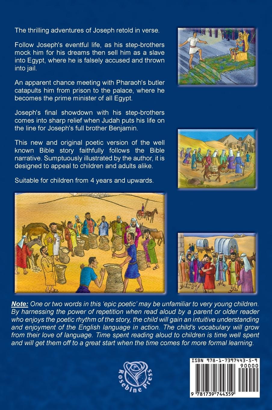 Rückseitencover JOSEPH The Epic Poetic! the Bible story of Joseph in verse