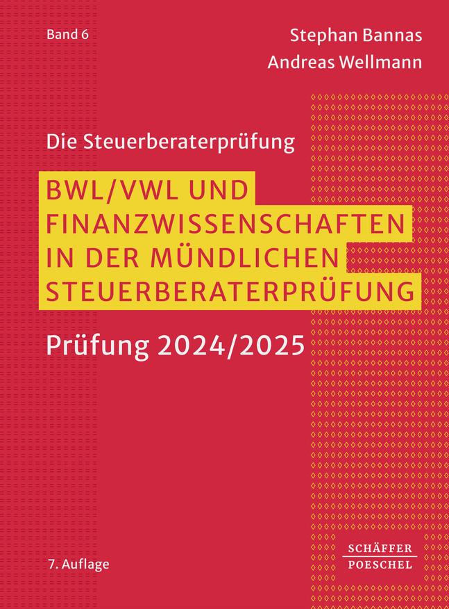 Vorderes Coverbild BWL, VWL und Finanzwissenschaften in der mündlichen Steuerberaterprüfung