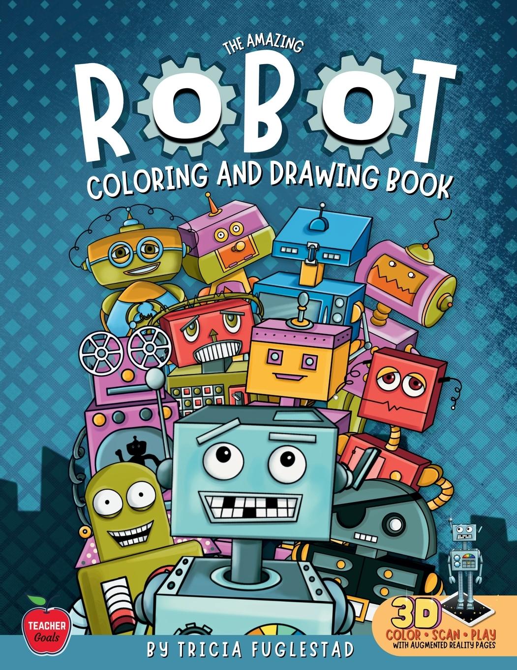 Vorderes Coverbild The Amazing Robot Coloring and Drawing Book