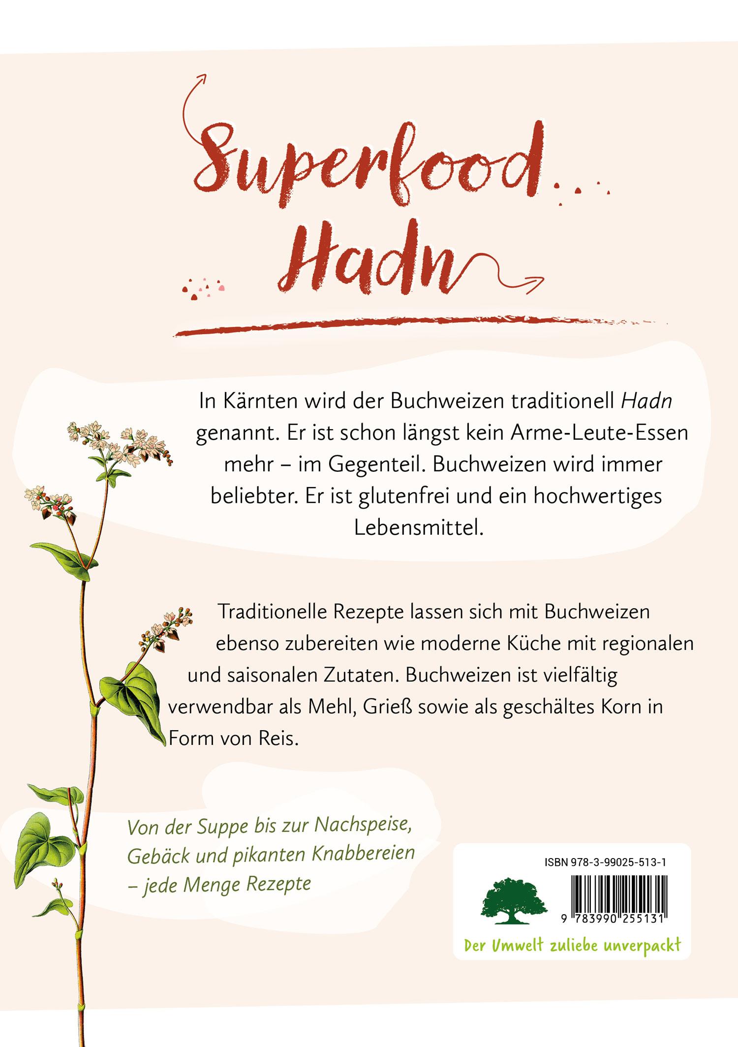 Rückseitencover Buchweizenzauber Genuss ohne Gluten