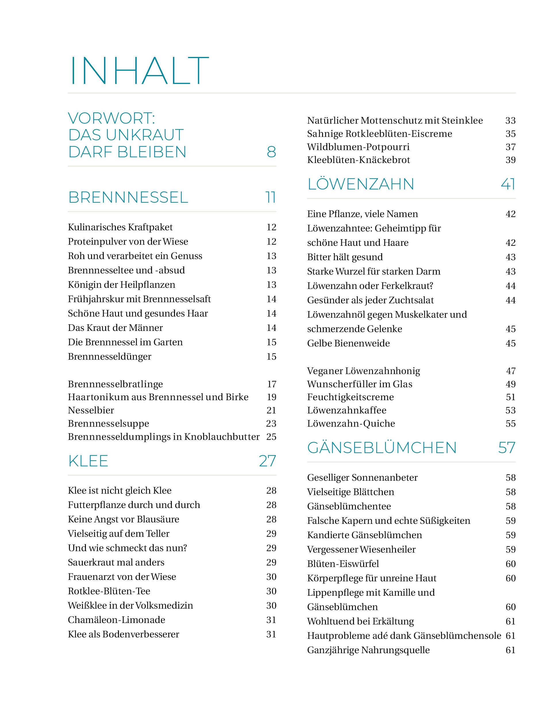 Beispielinhalt (Bild) Geliebtes Unkraut