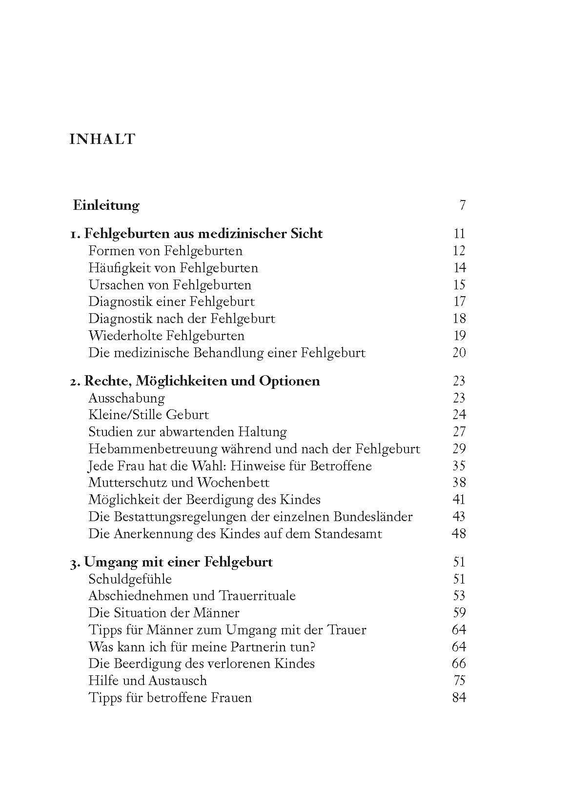 Beispielinhalt (Bild) Tabuthema Fehlgeburt