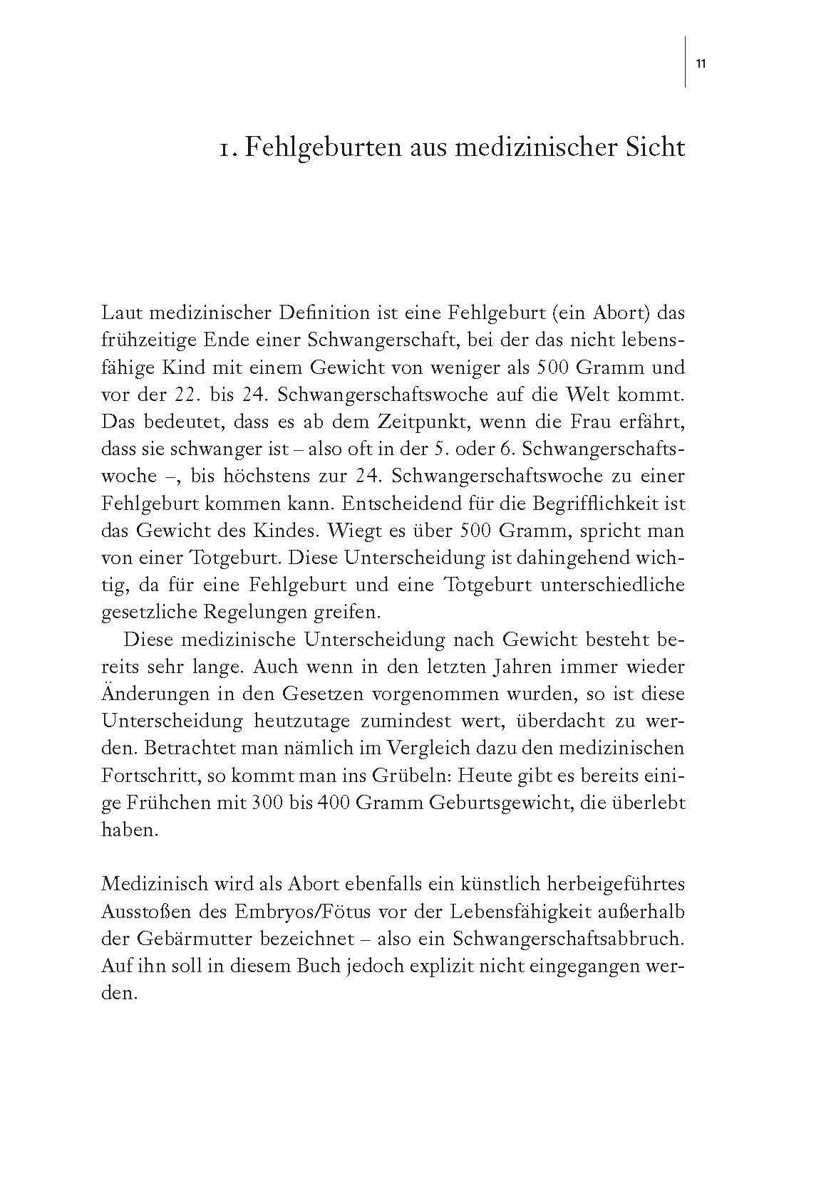 Beispielinhalt (Bild) Tabuthema Fehlgeburt