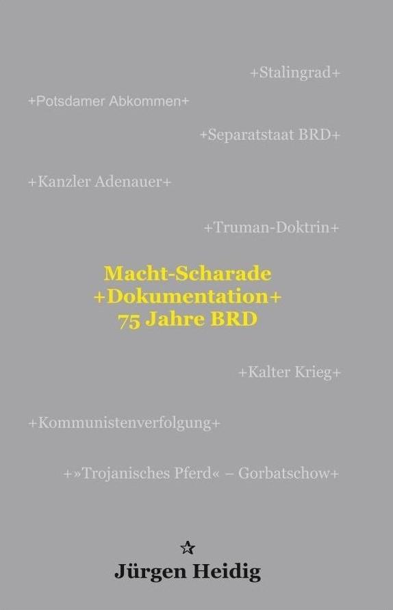 Vorderes Coverbild 'Macht-Scharade +Dokumentation+ 75 Jahre BRD'