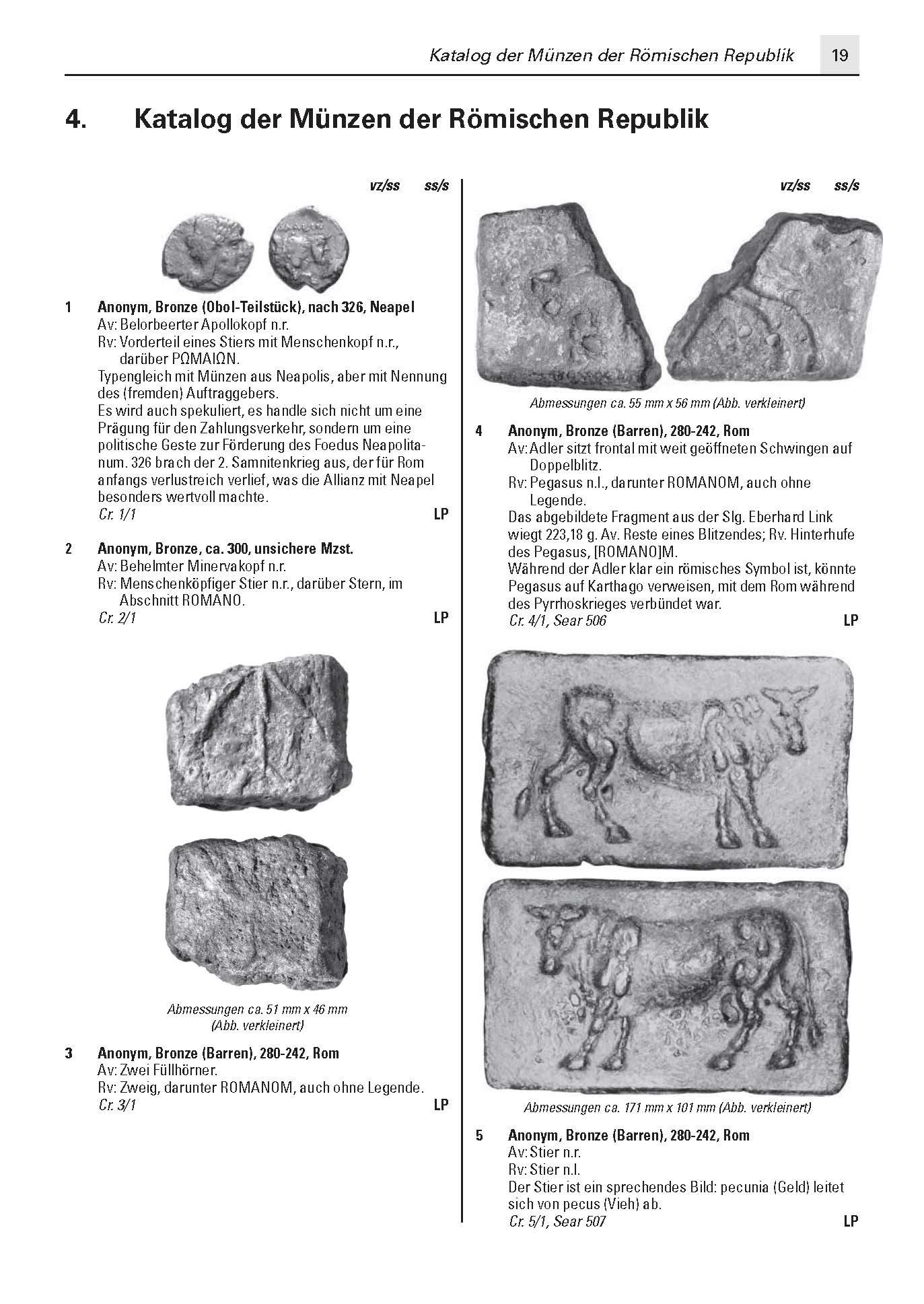 Beispielinhalt (Bild) Die Münzen der Römischen Republik