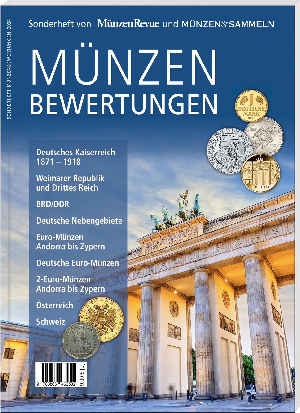 Vorderes Coverbild Münzenbewertungen Sonderheft 2024