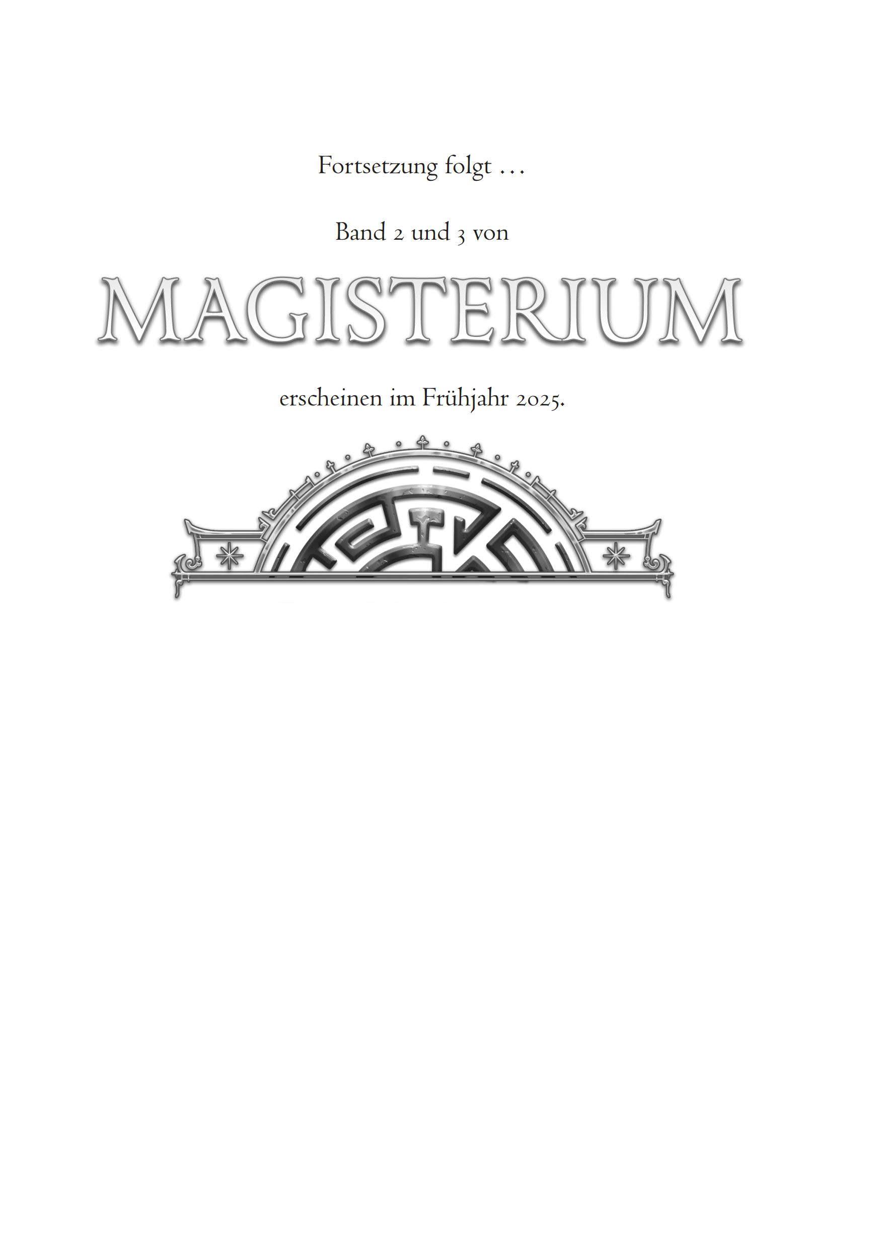 Beispielinhalt (Bild) Magisterium - Das 1. Jahr