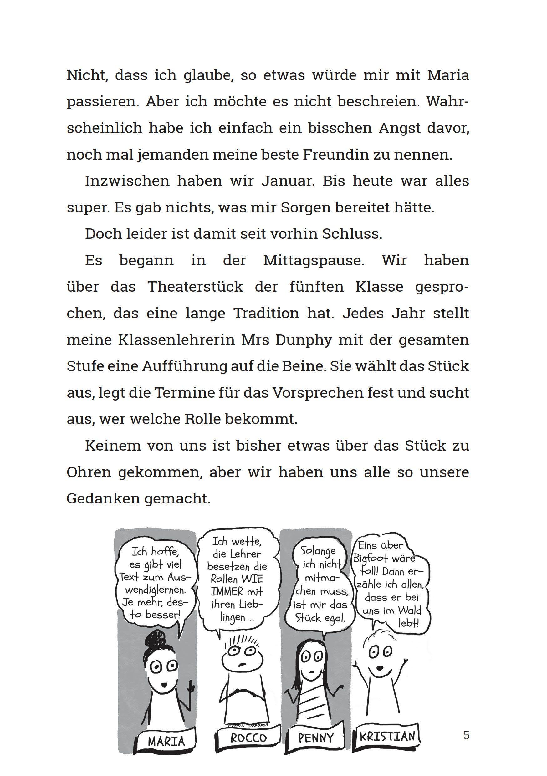 Beispielinhalt (Bild) Penny kritzelt sich zum Star