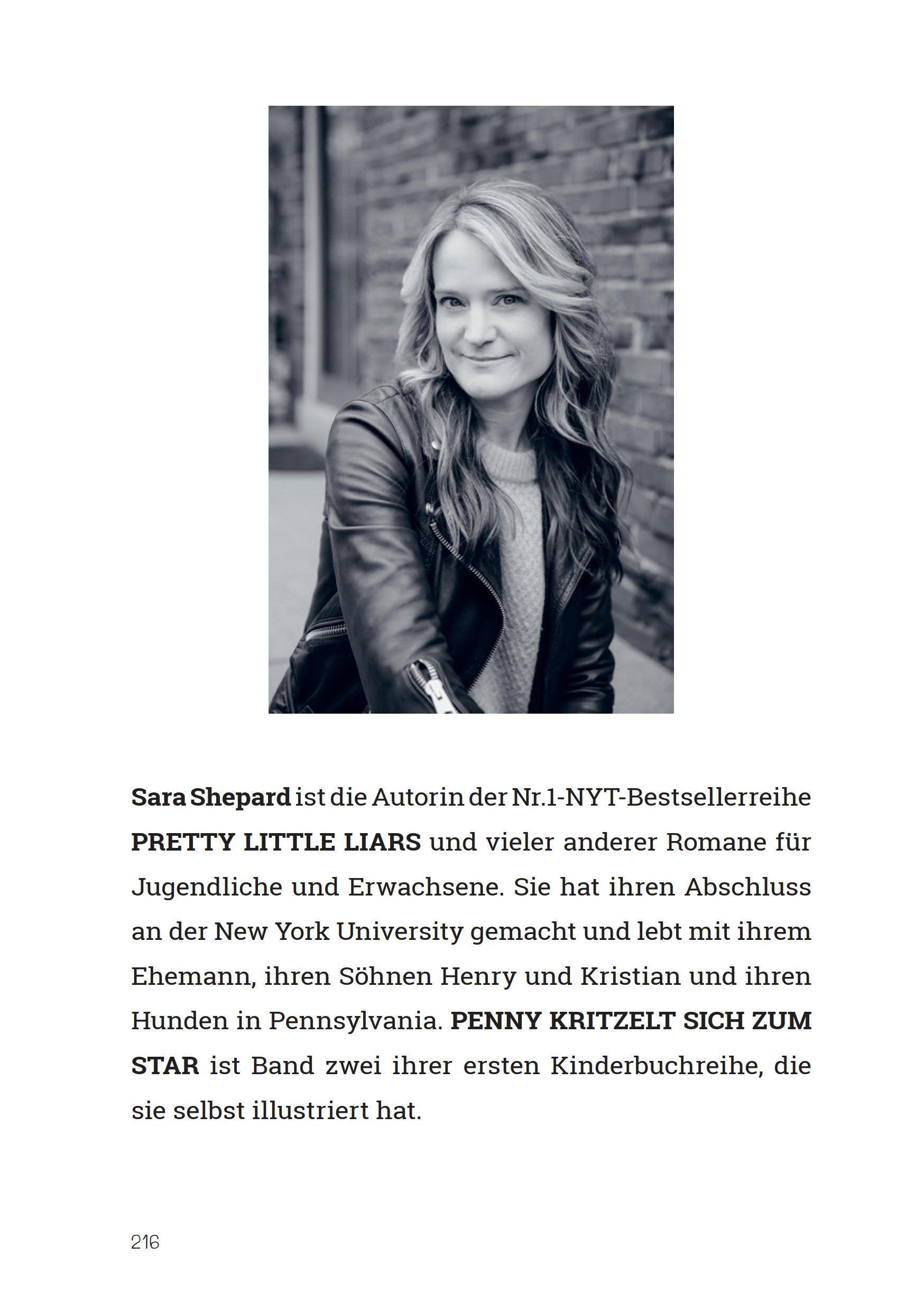 Beispielinhalt (Bild) Penny kritzelt sich zum Star