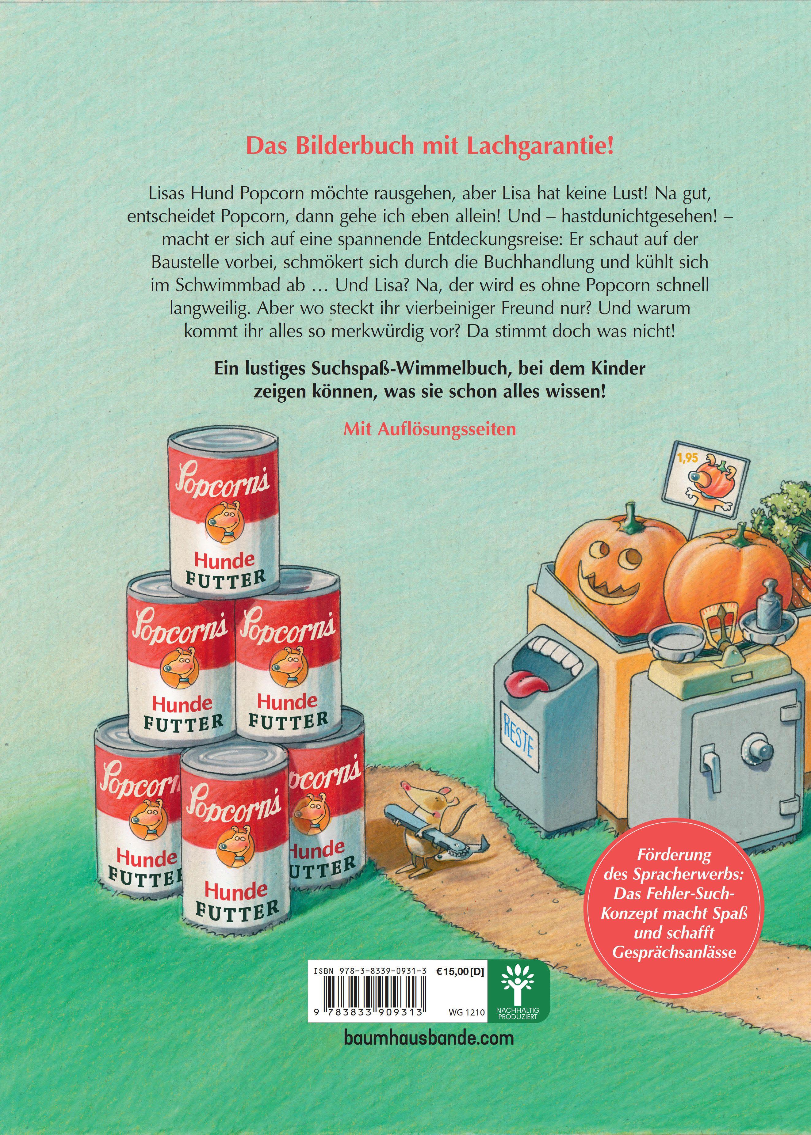 Beispielinhalt (Bild) Wo ist Popcorn? Ein Hunde-Suchspaß-Abenteuer