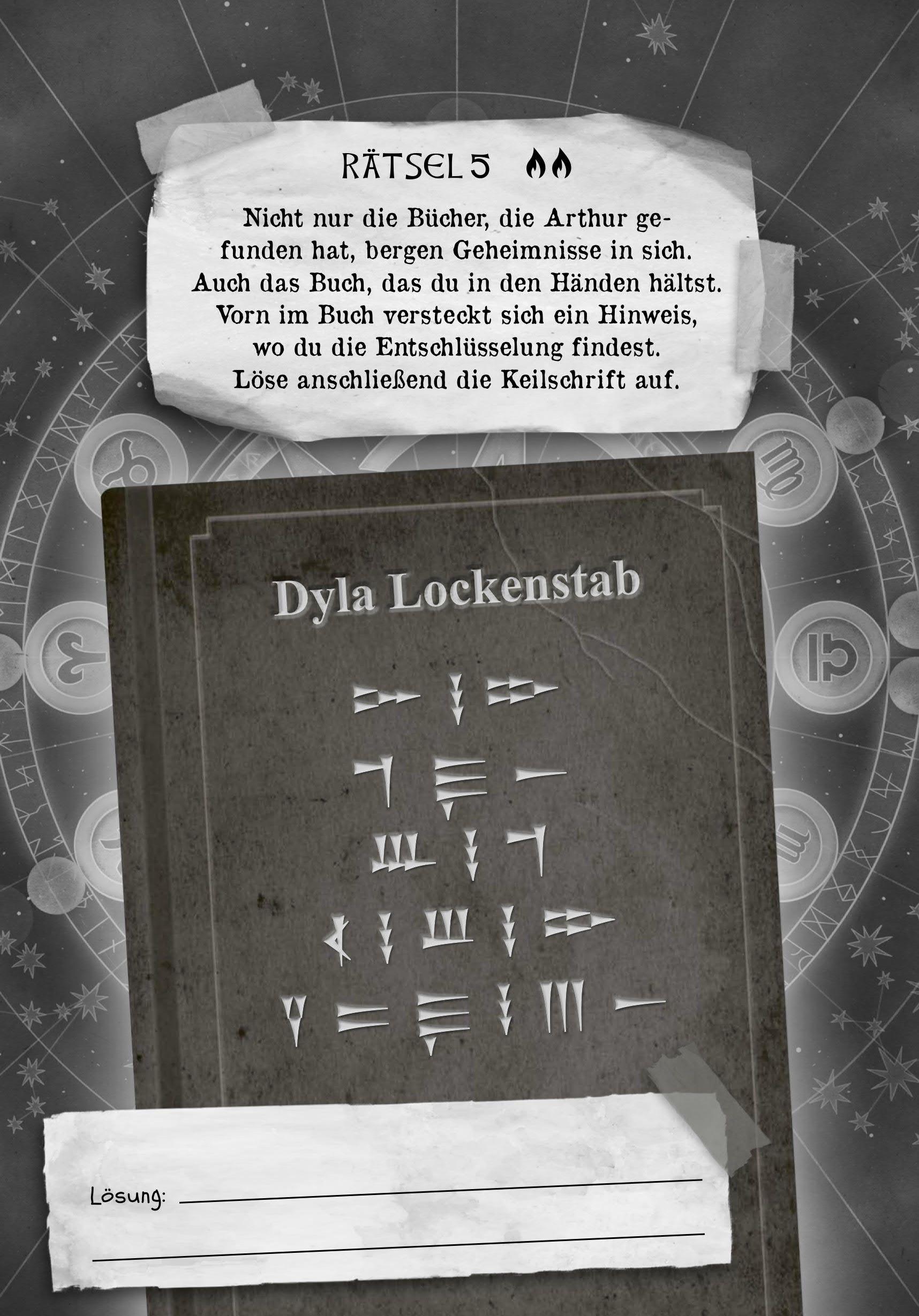 Beispielinhalt (Bild) Die geheime Drachenschule: Löse das Rätsel des ewigen Feuers