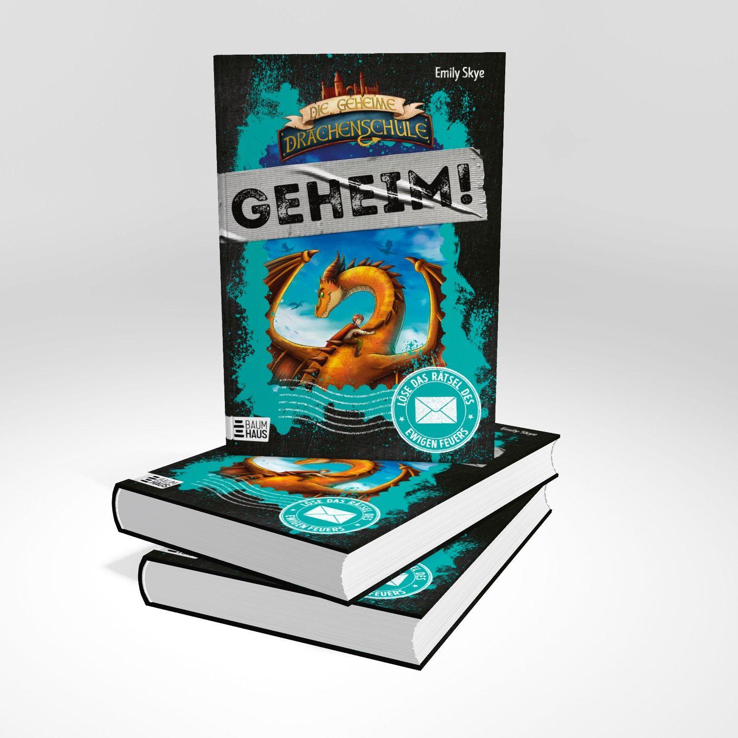 Beispielinhalt (Bild) Die geheime Drachenschule: Löse das Rätsel des ewigen Feuers