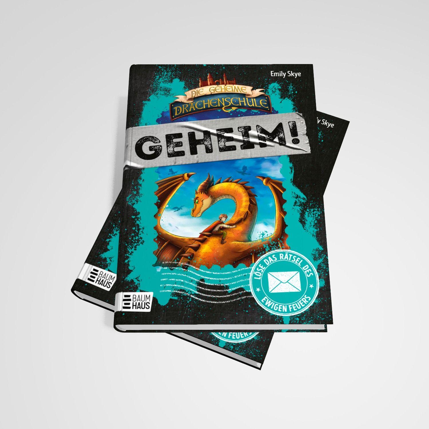 Beispielinhalt (Bild) Die geheime Drachenschule: Löse das Rätsel des ewigen Feuers