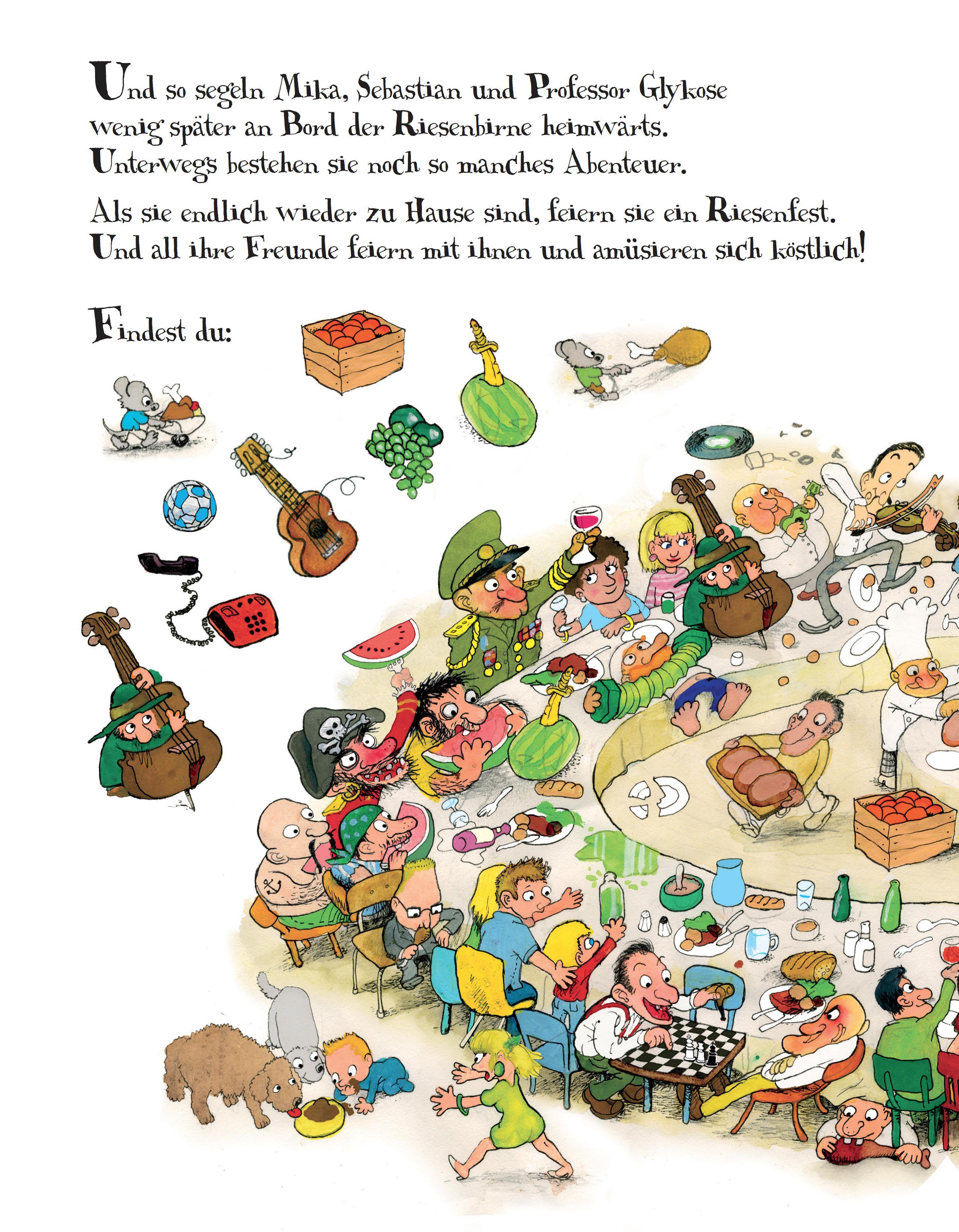 Beispielinhalt (Bild) Das große Such- und Findebuch mit der Riesenbirne