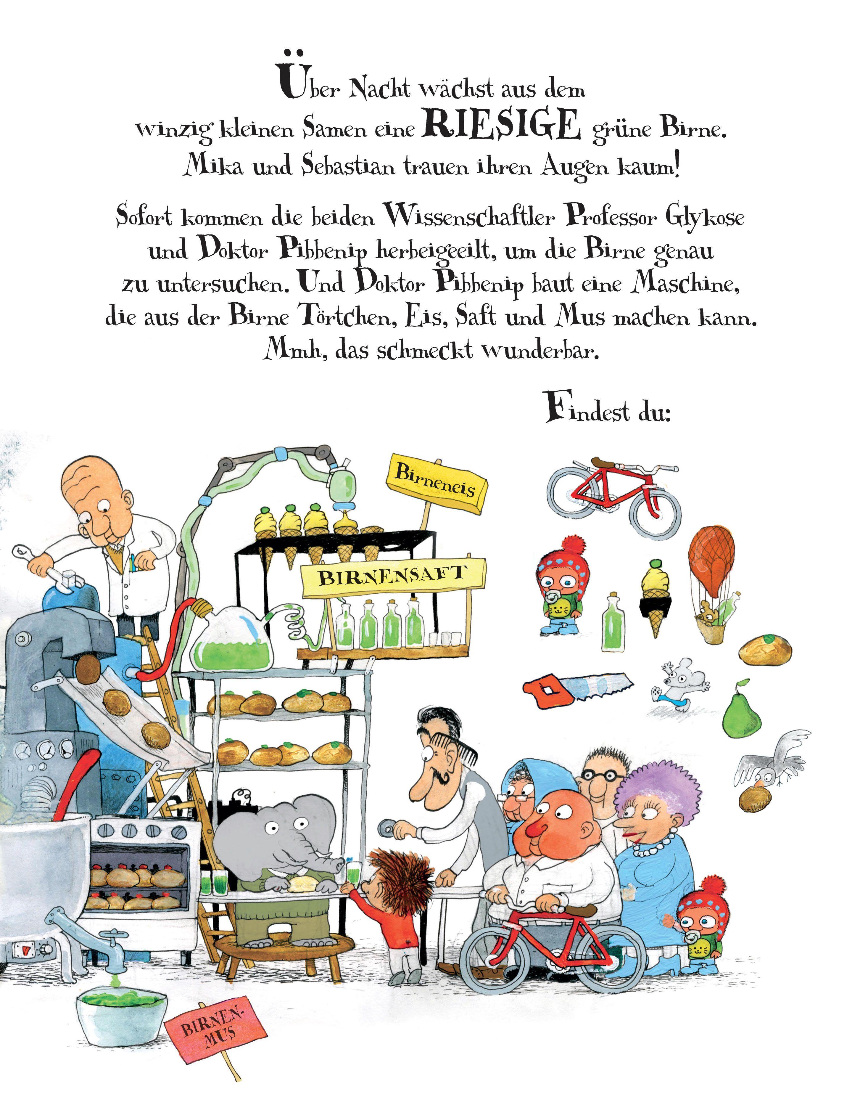 Beispielinhalt (Bild) Das große Such- und Findebuch mit der Riesenbirne