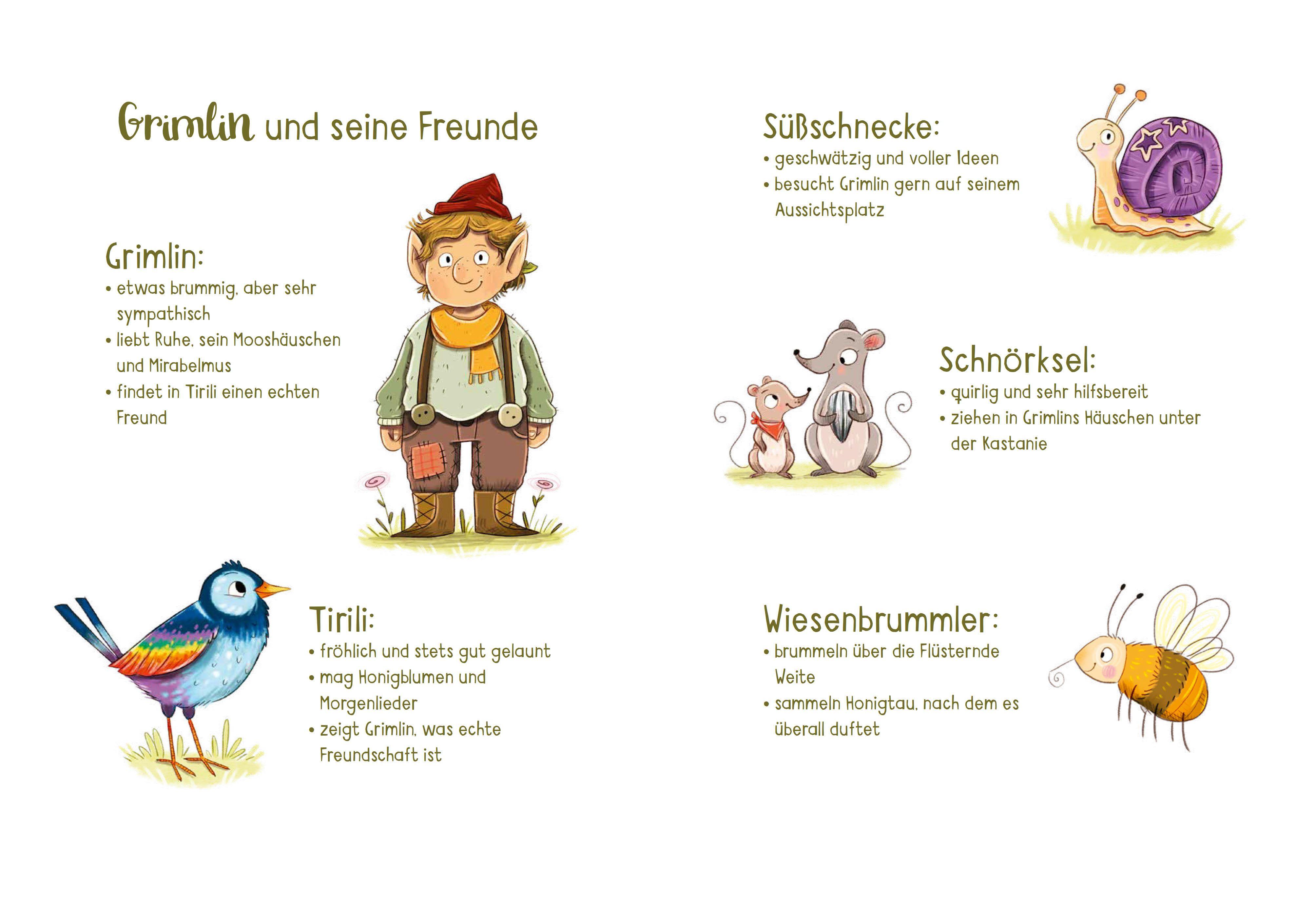 Beispielinhalt (Bild) Der kleine Grimlin und die große Portion Mut - Eine Freundschaftsgeschichte