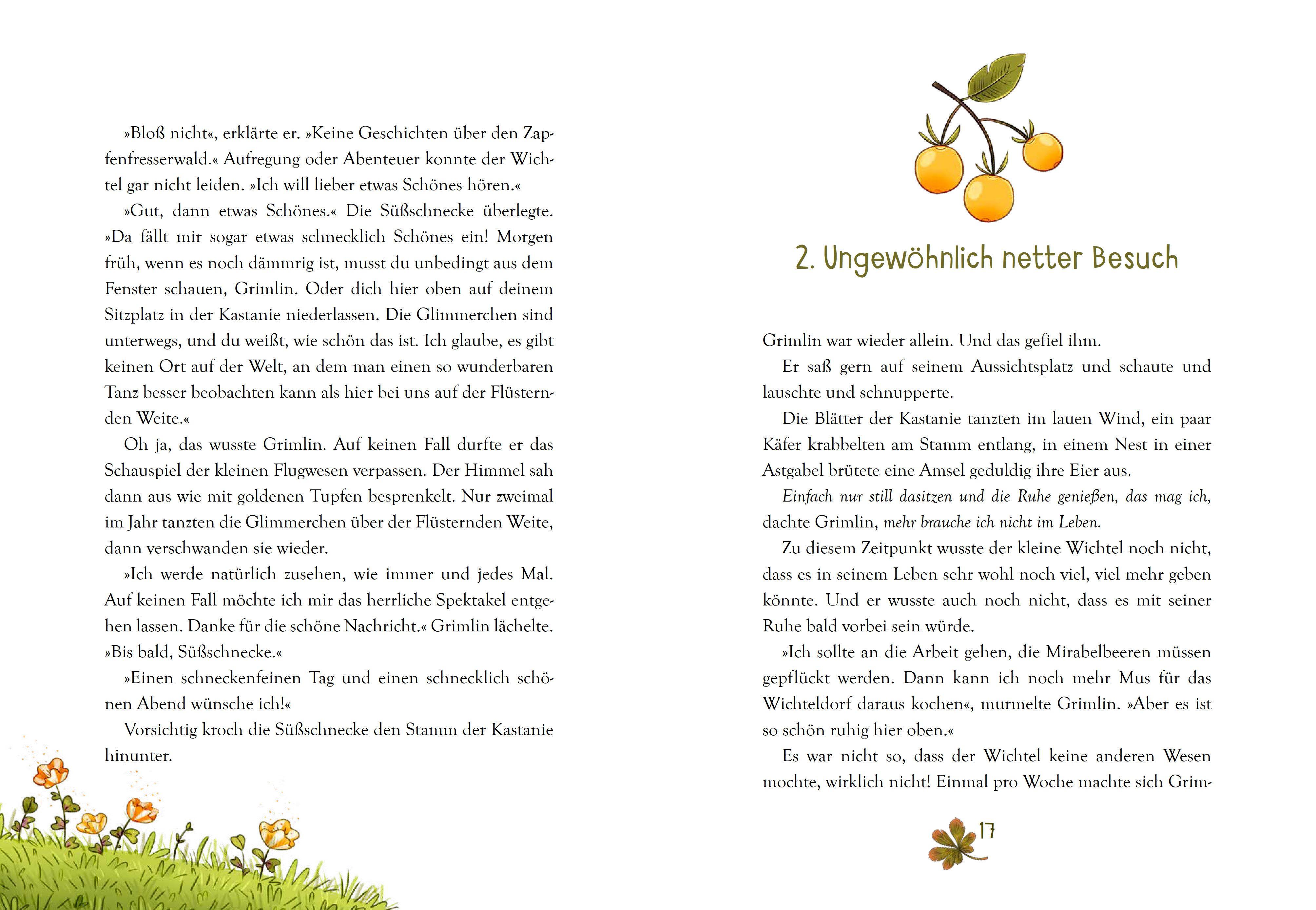 Beispielinhalt (Bild) Der kleine Grimlin und die große Portion Mut - Eine Freundschaftsgeschichte