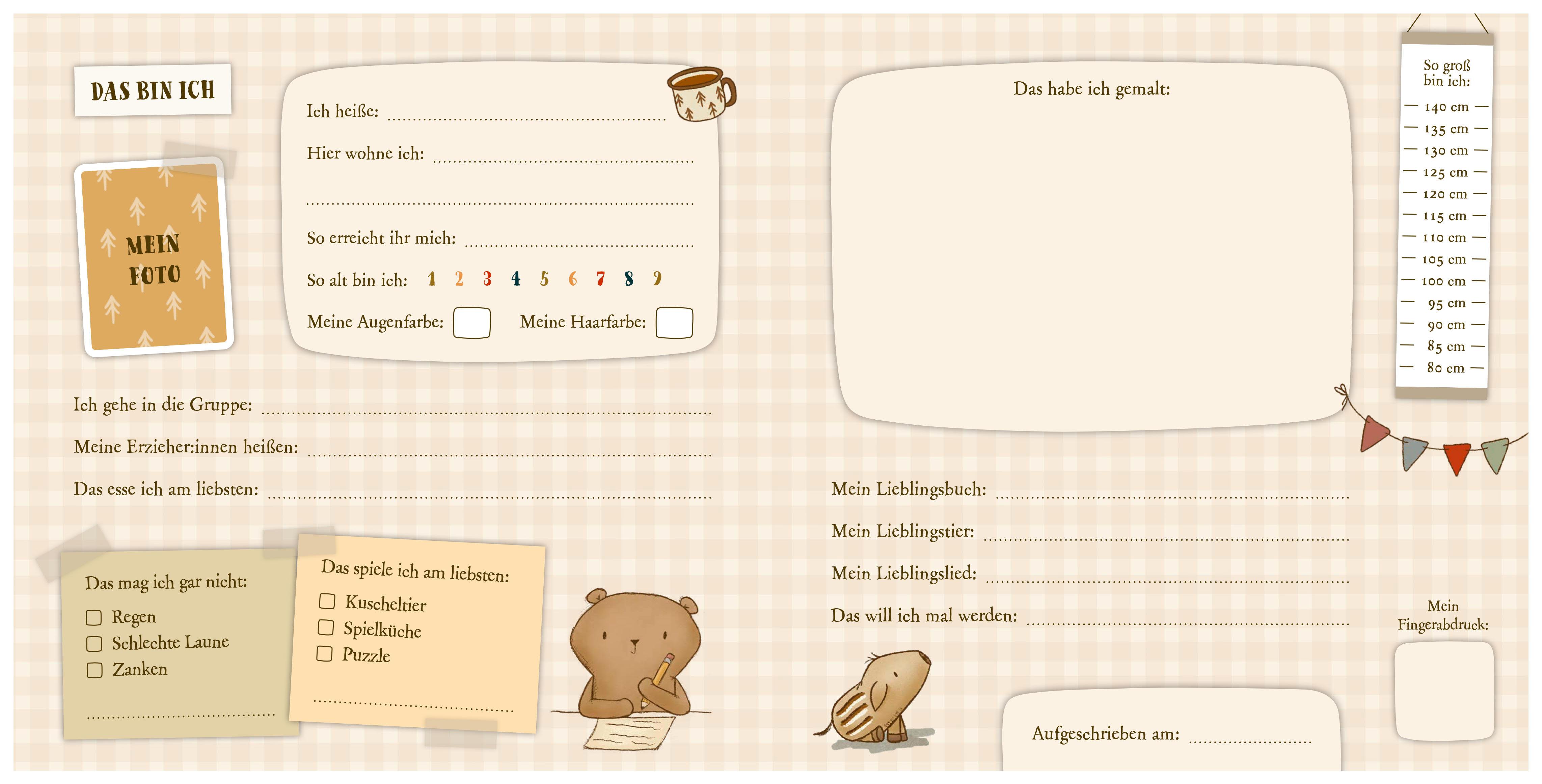 Beispielinhalt (Bild) Mister O'Lui - Mein allererstes Freundebuch