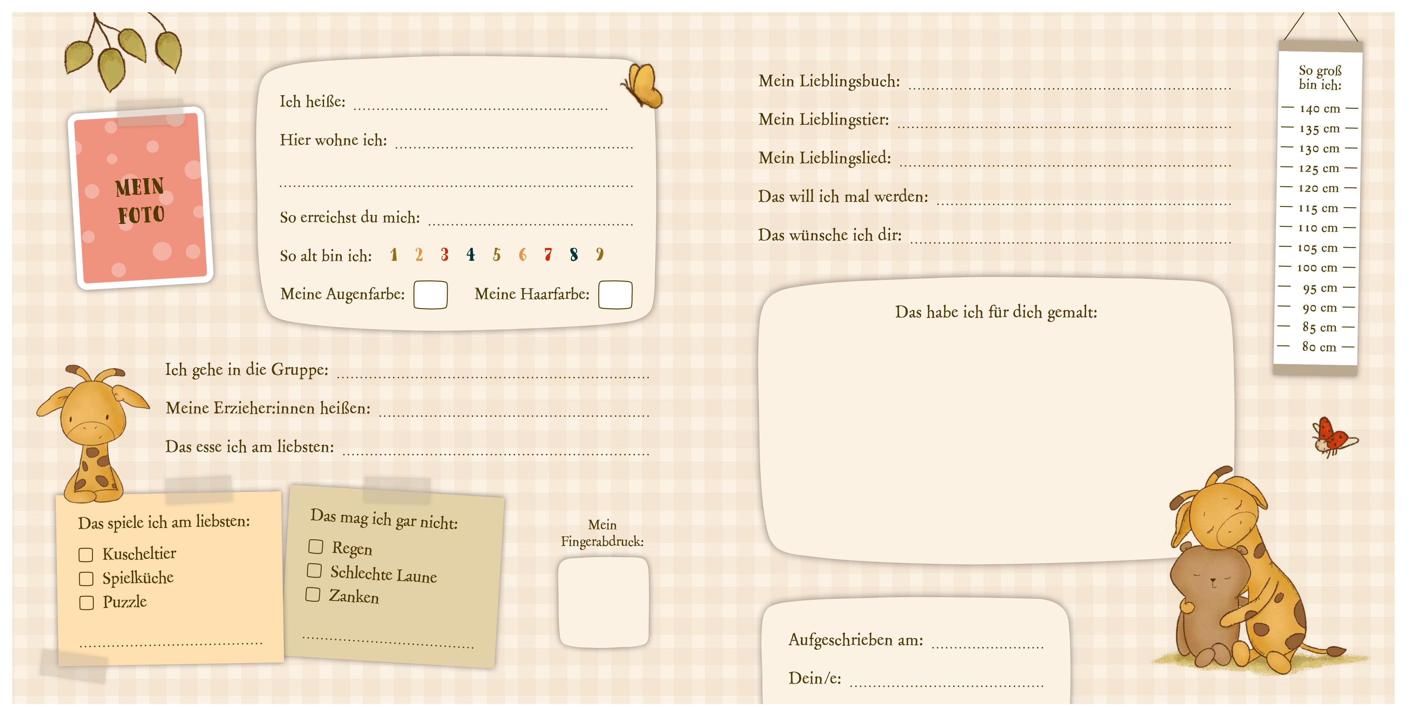 Beispielinhalt (Bild) Mister O'Lui - Mein allererstes Freundebuch