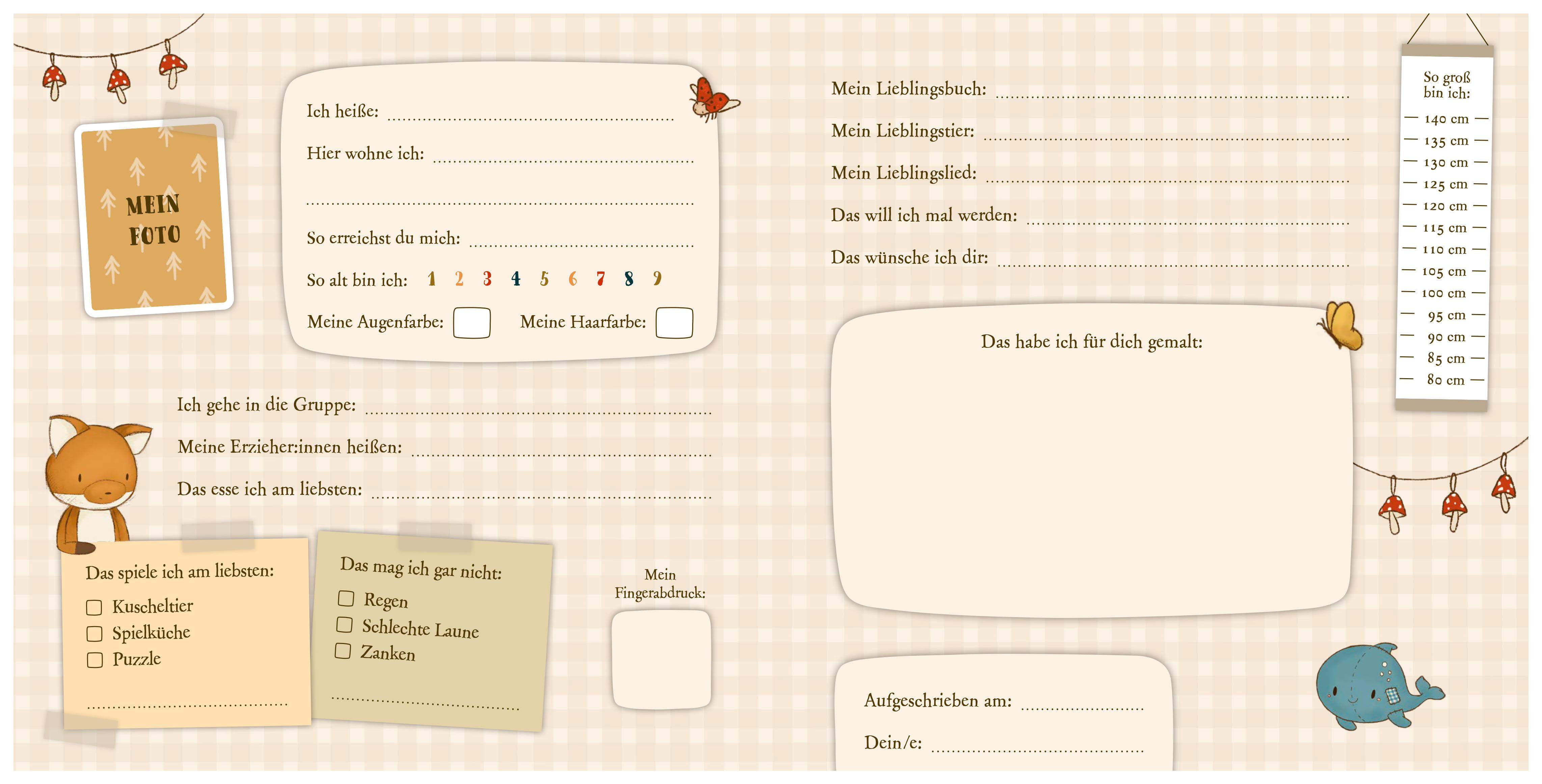 Beispielinhalt (Bild) Mister O'Lui - Mein allererstes Freundebuch