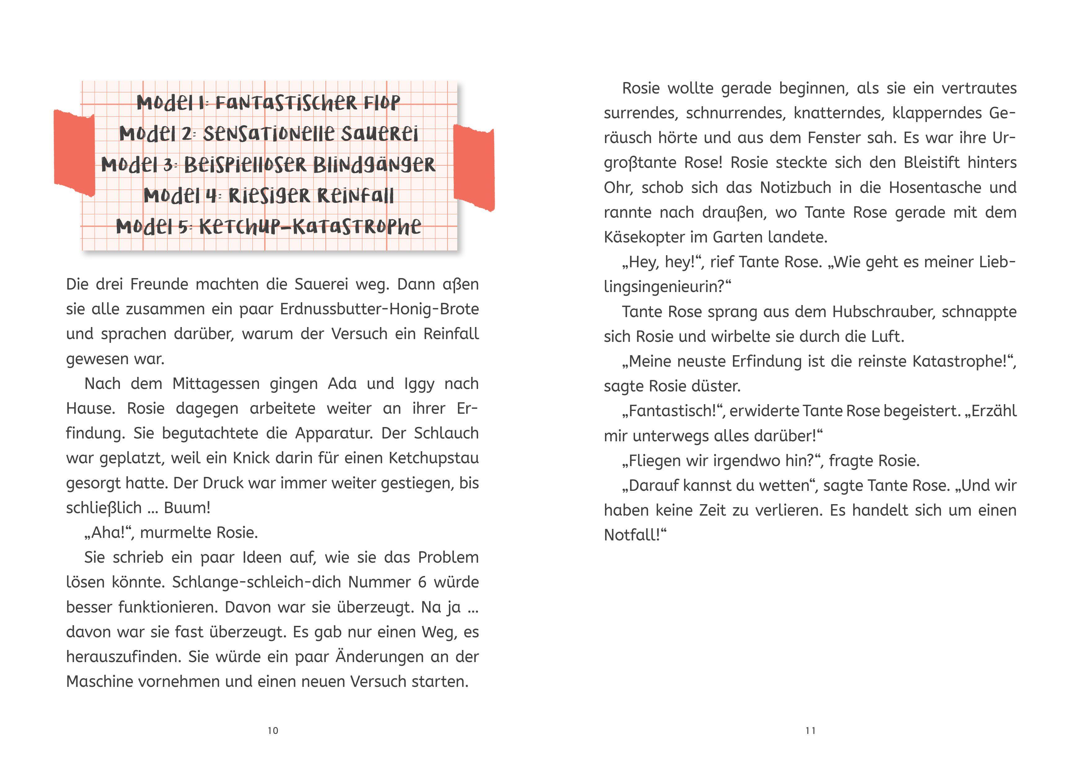 Beispielinhalt (Bild) Die Forscherbande: Rosie Revere und die Erfindung der Zeichenmaschine