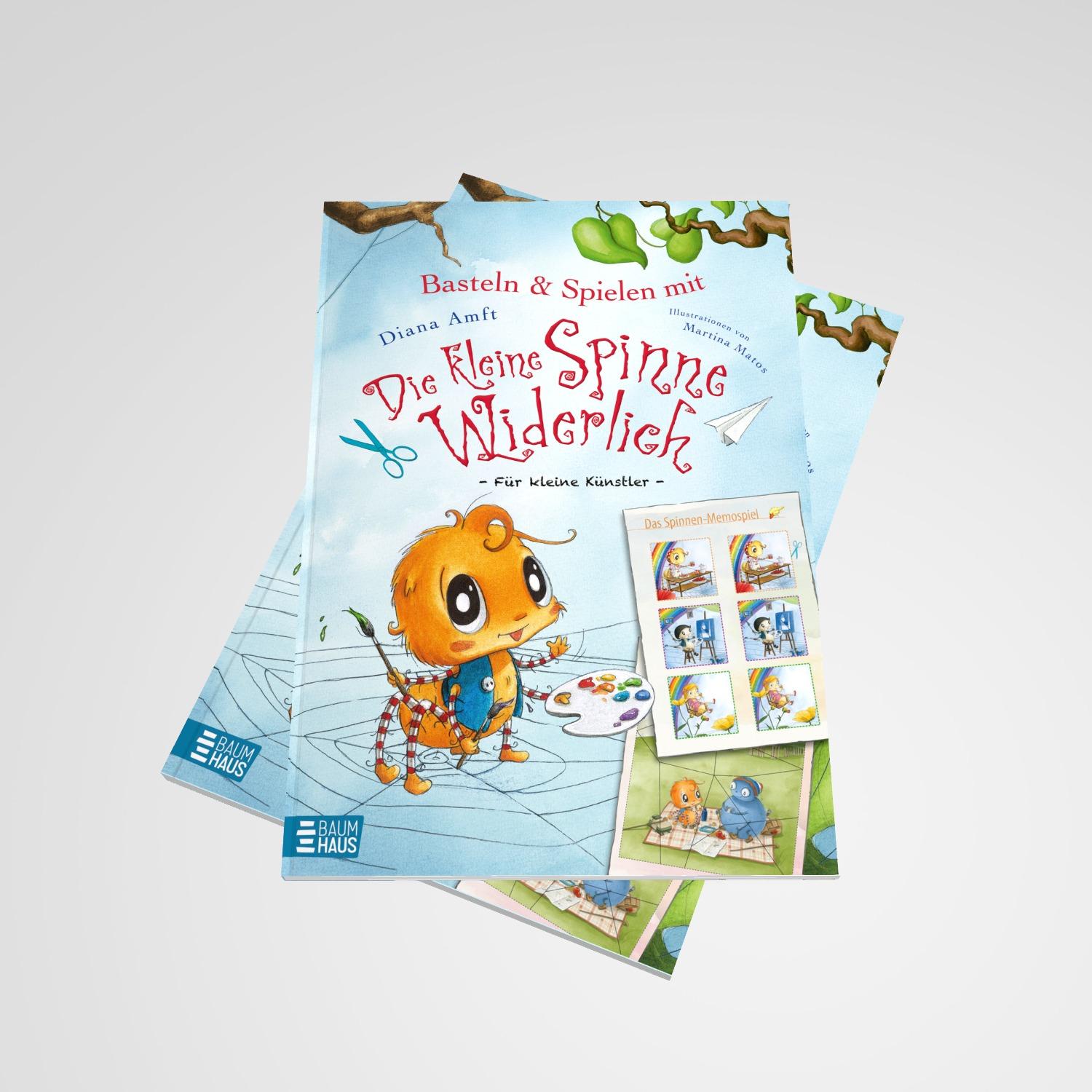 Beispielinhalt (Bild) Basteln & Spielen mit Die kleine Spinne Widerlich - Für kleine Künstler