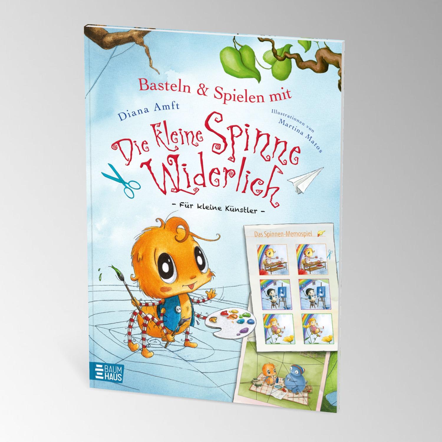 Beispielinhalt (Bild) Basteln & Spielen mit Die kleine Spinne Widerlich - Für kleine Künstler