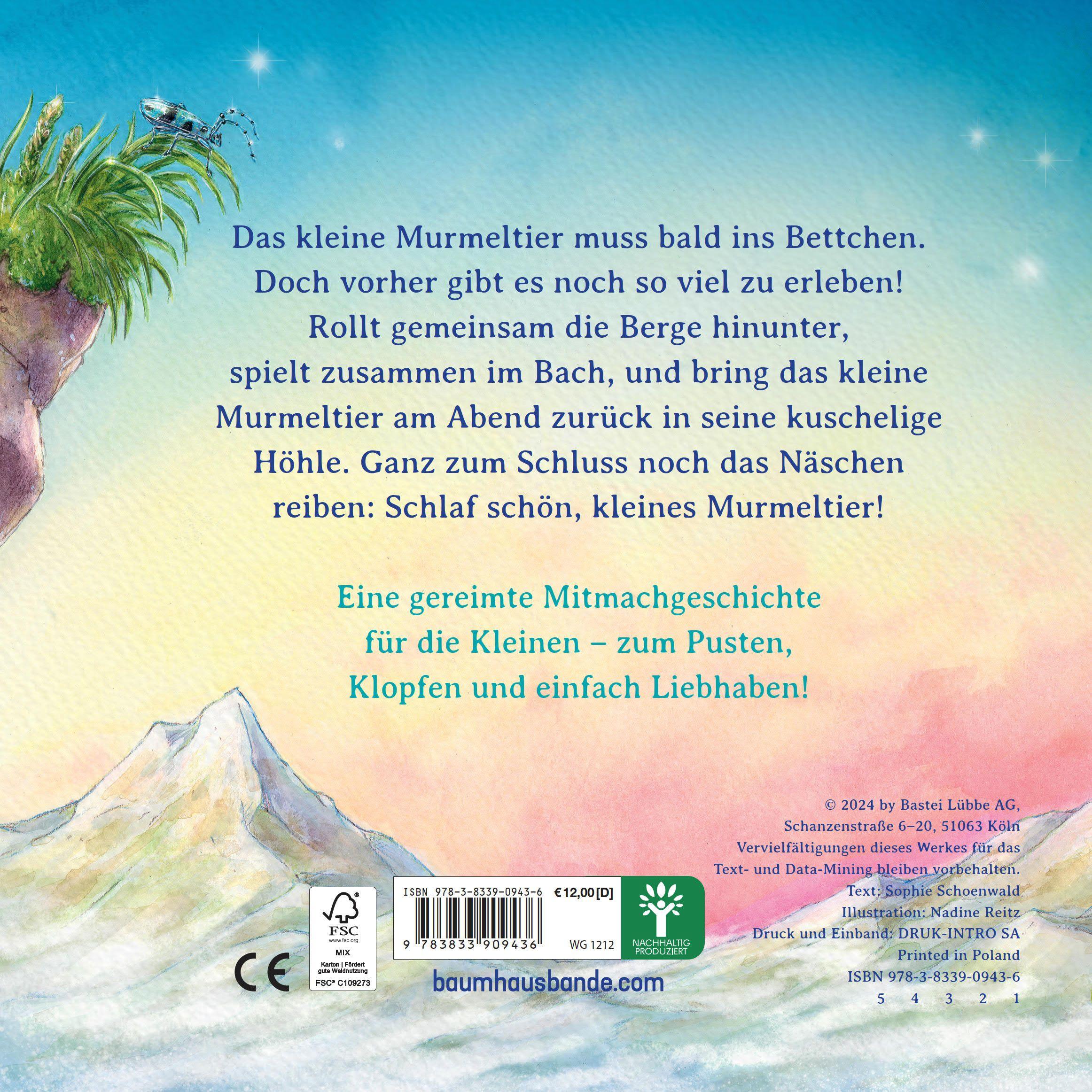 Beispielinhalt (Bild) Ab ins Bett mit dir, kleines Murmeltier!