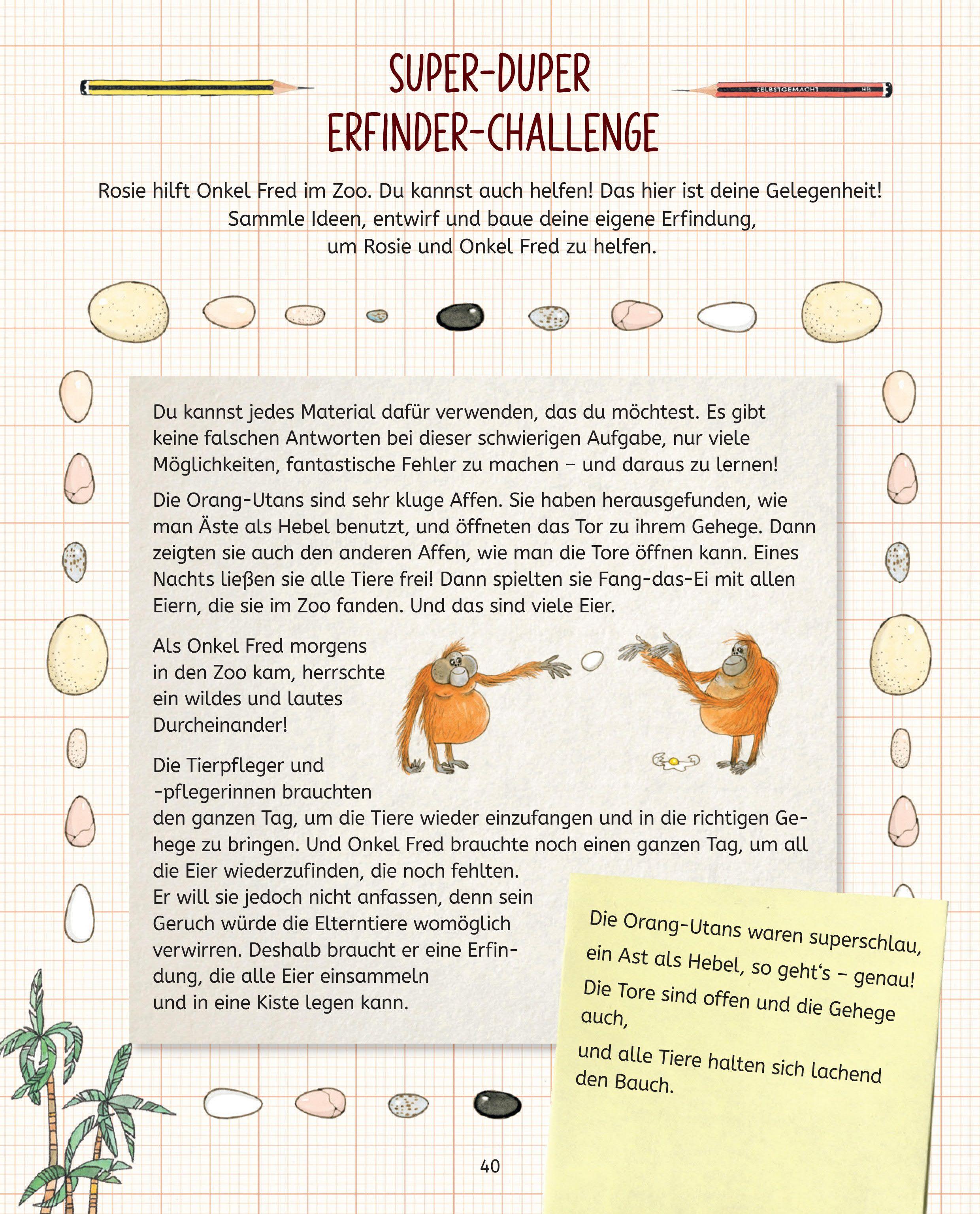 Beispielinhalt (Bild) Die Forscherbande: Erfinden und werkeln mit Rosie Revere