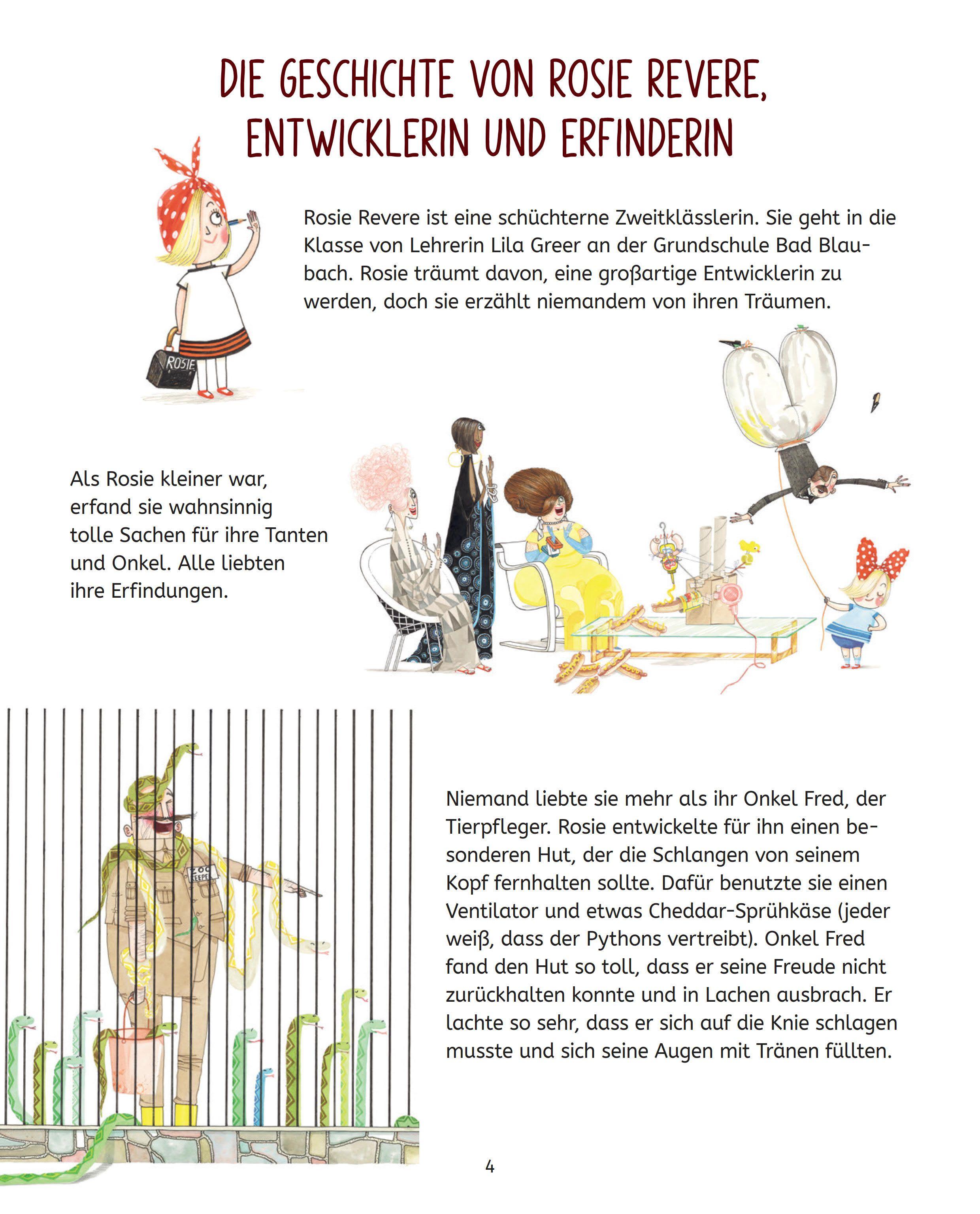 Beispielinhalt (Bild) Die Forscherbande: Erfinden und werkeln mit Rosie Revere