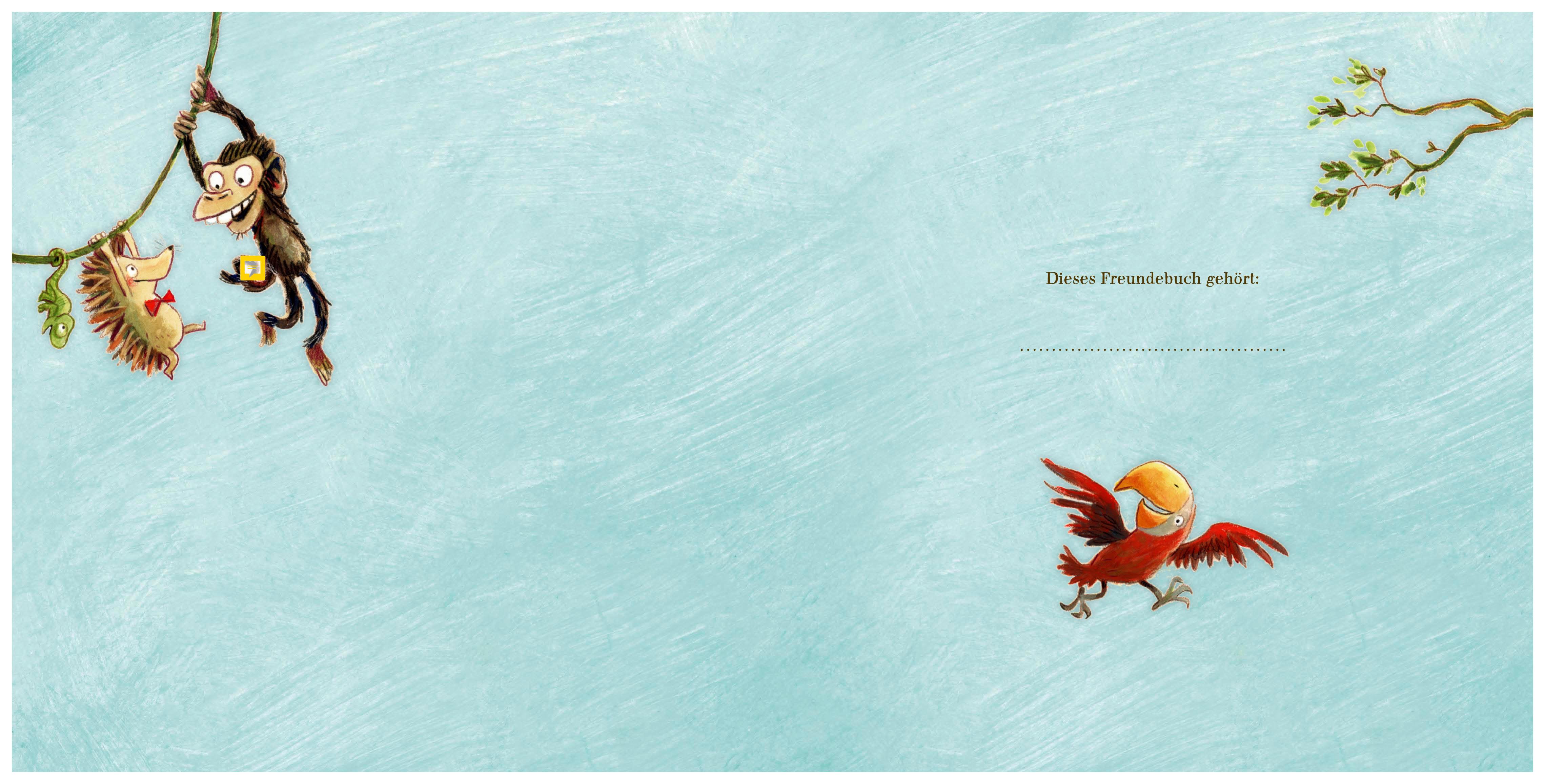 Beispielinhalt (Bild) Mein großes Zoo Kindergarten-Freundebuch