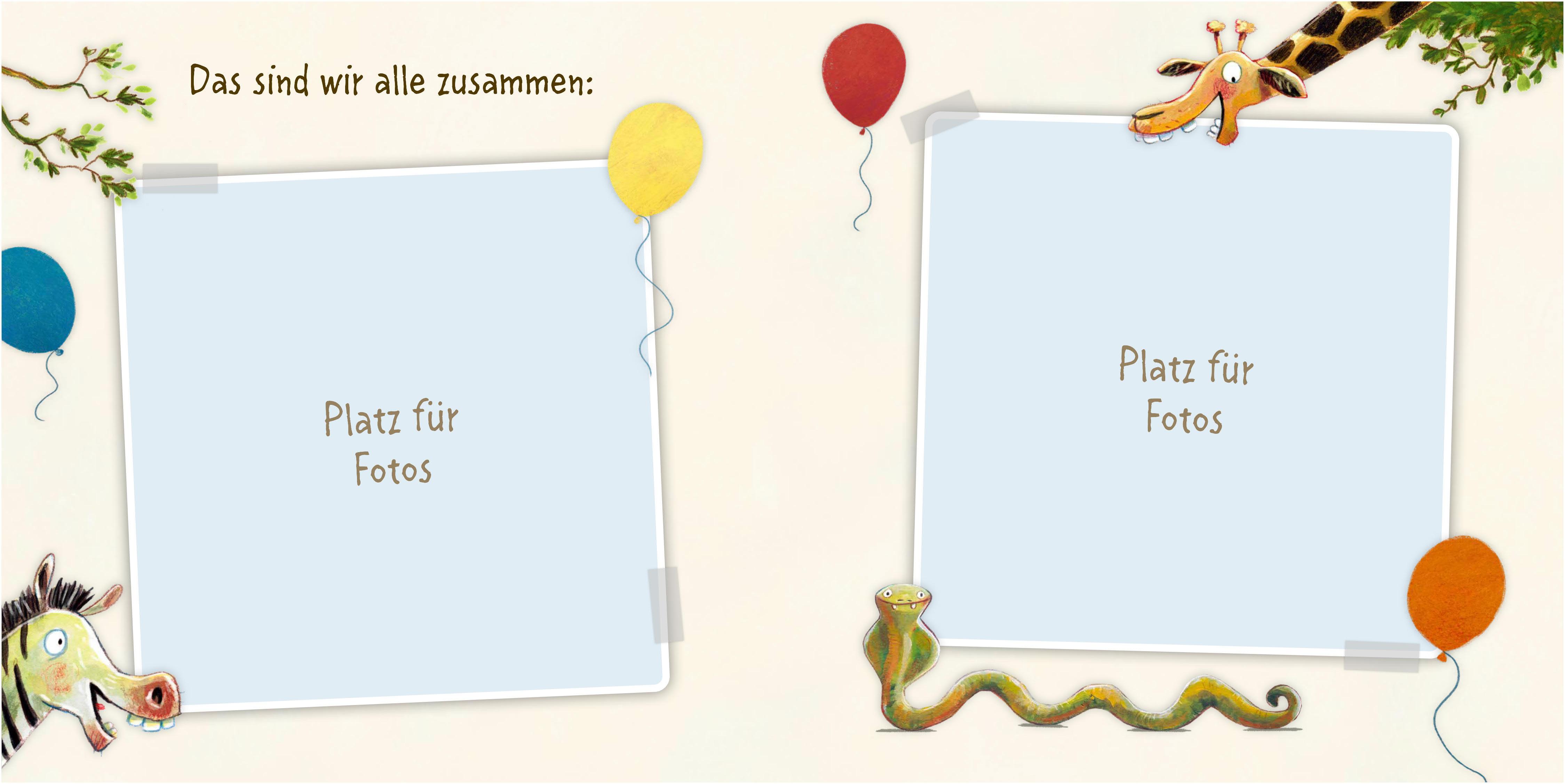 Beispielinhalt (Bild) Mein großes Zoo Kindergarten-Freundebuch