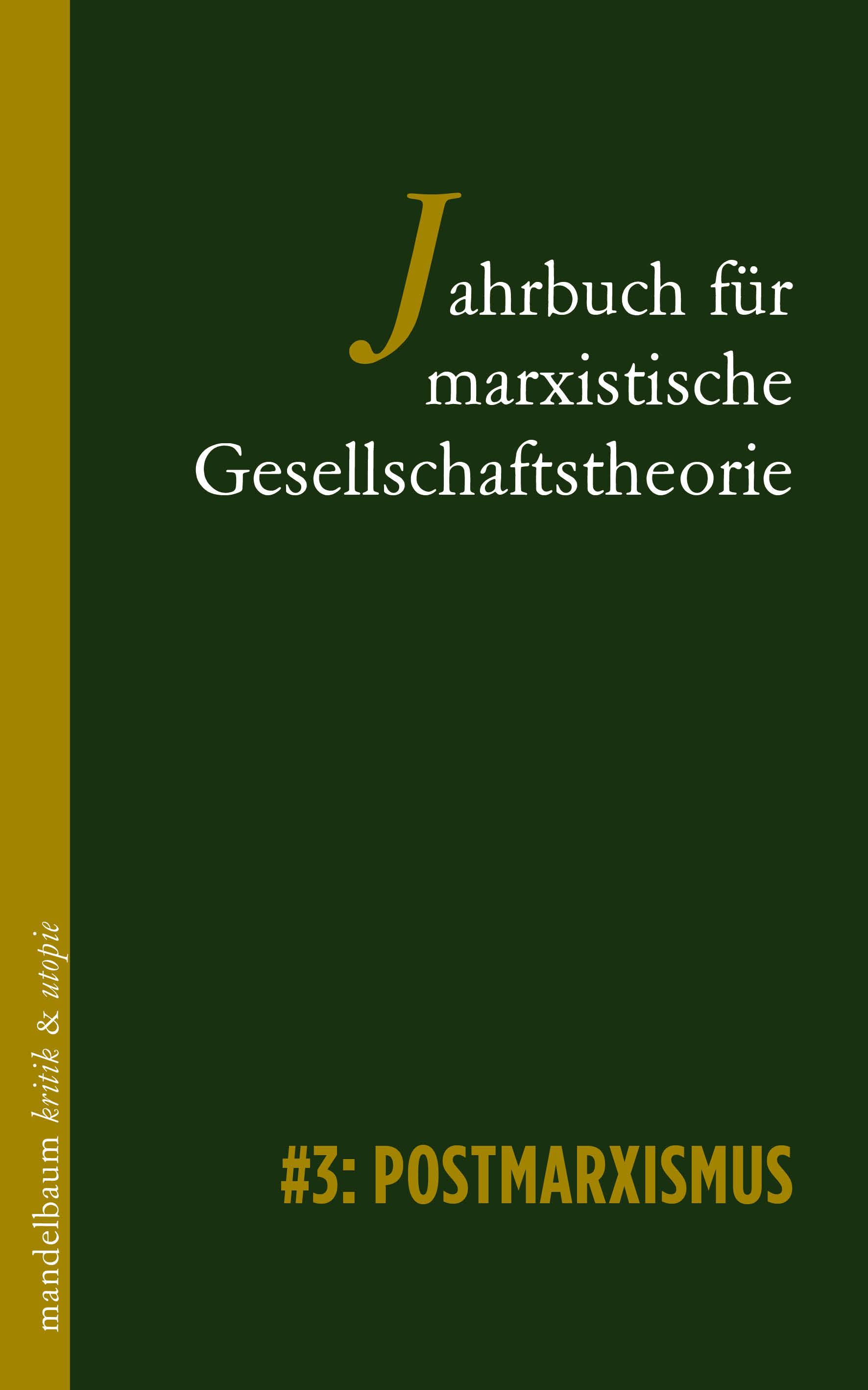 Vorderes Coverbild Jahrbuch für marxistische Gesellschaftstheorie