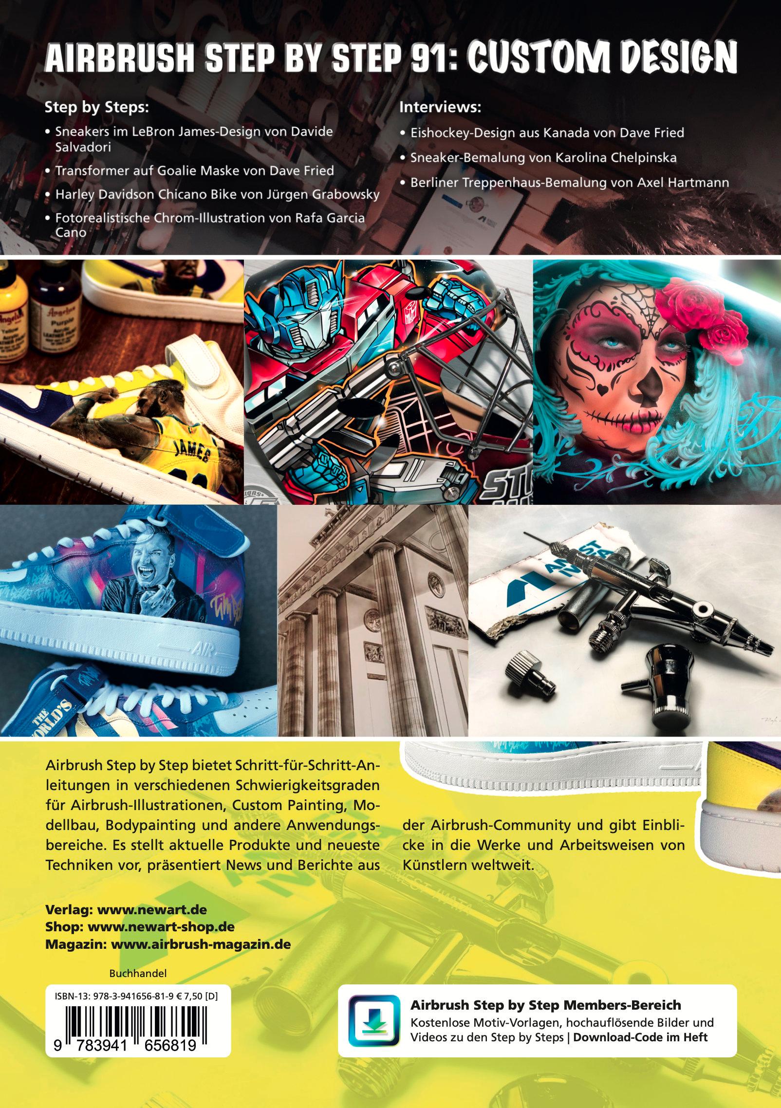 Rückseitencover Airbrush Step by Step 91