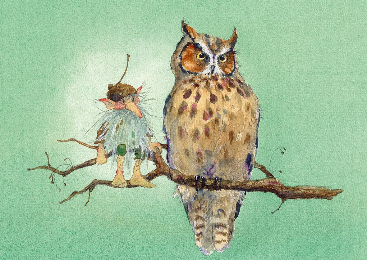 Beispielinhalt (Bild) Postkartenbuch 'Im Zauberwald'