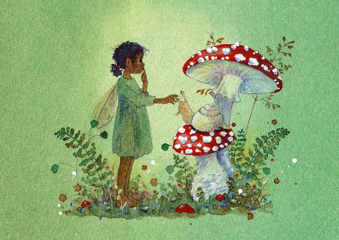 Beispielinhalt (Bild) Postkartenbuch 'Im Zauberwald'