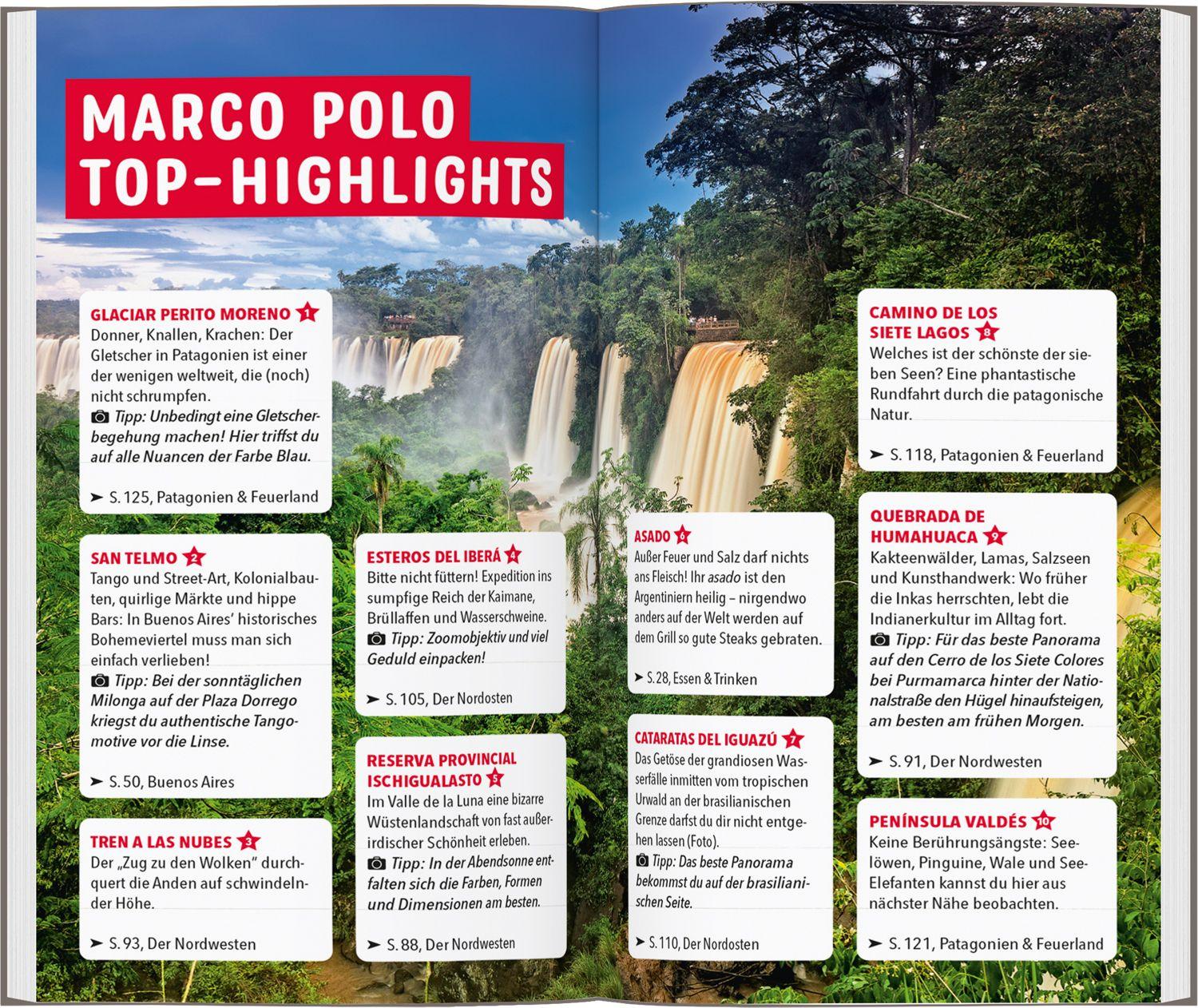 Beispielinhalt (Bild) MARCO POLO Reiseführer Argentinien, Buenos Aires