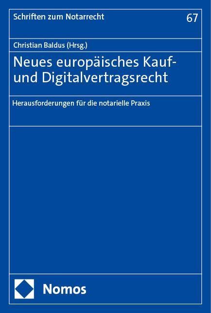 Vorderes Coverbild Neues europäisches Kauf- und Digitalvertragsrecht
