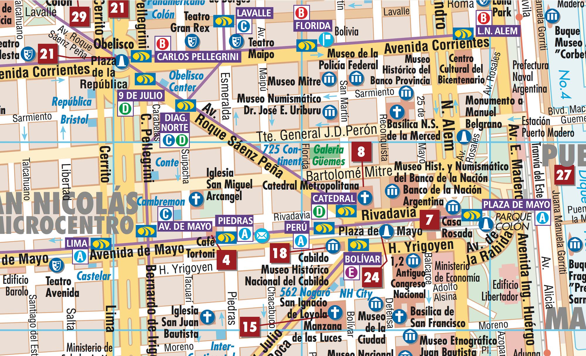 Beispielinhalt (Bild) Buenos Aires 1 : 15 000