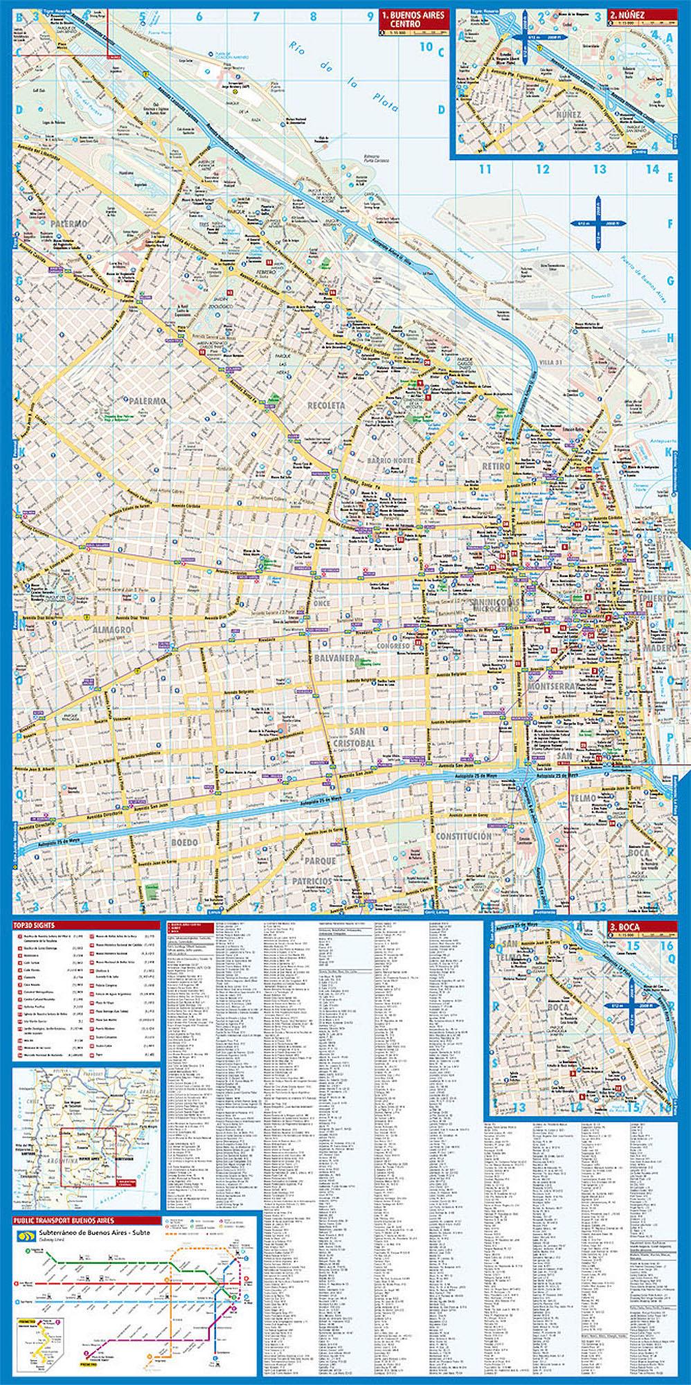 Beispielinhalt (Bild) Buenos Aires 1 : 15 000