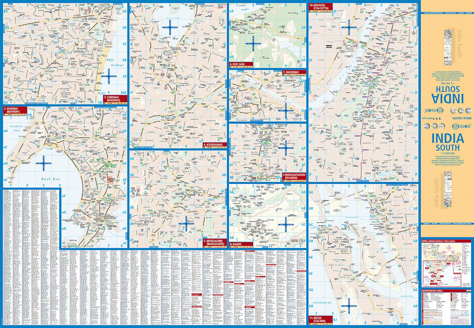Beispielinhalt (Bild) India South 1 : 3 000 000