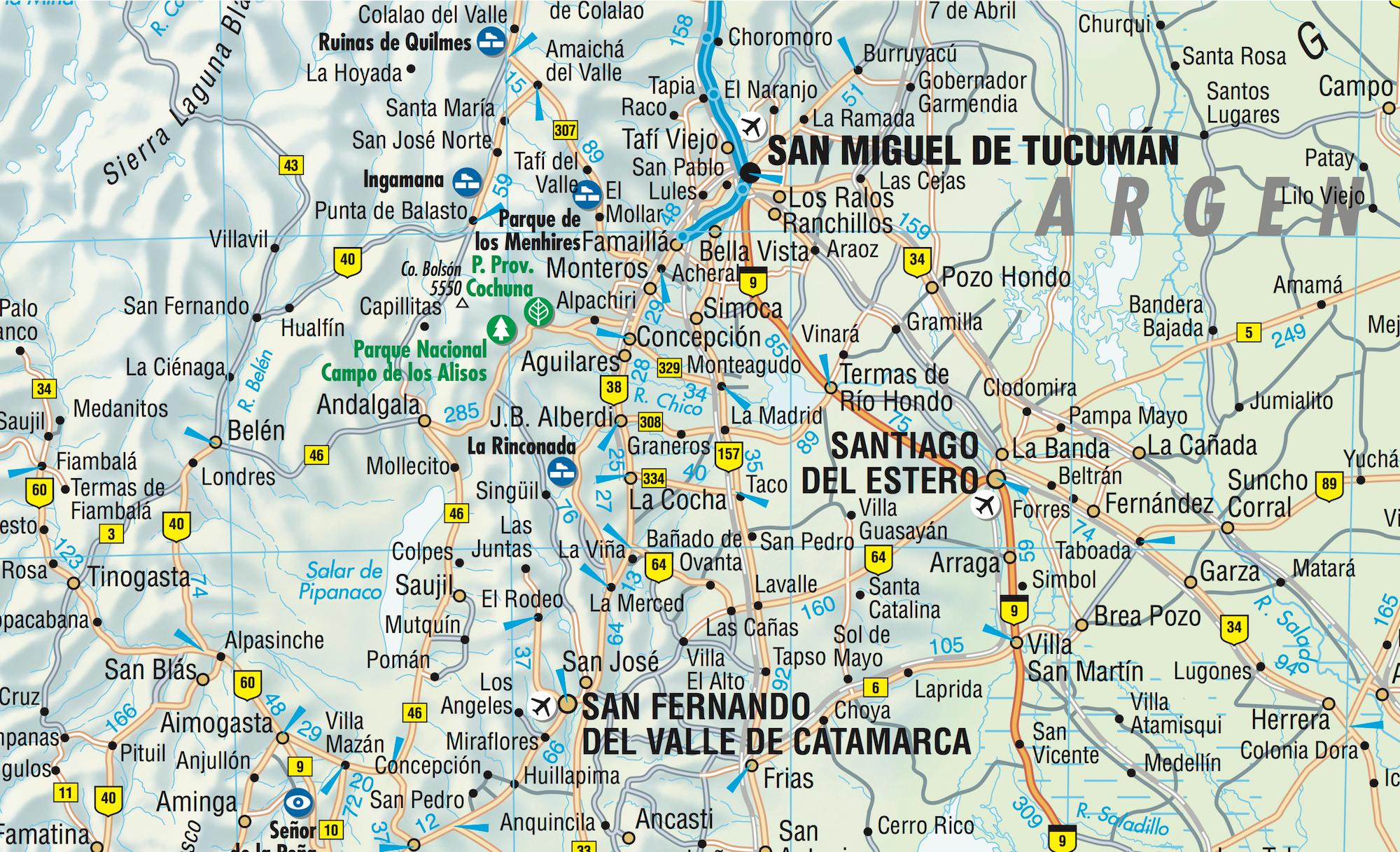 Beispielinhalt (Bild) Argentina / Argentinien 1 : 3 800 000. Road Map